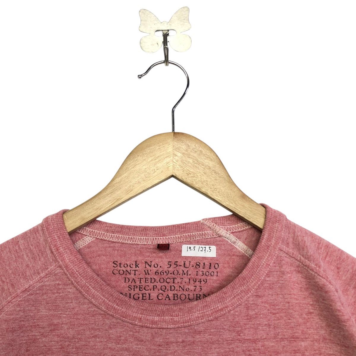 Japanese Brand × Nigel Cabourn *Rare!! NIGEL CABOURN red plain tee Size US M / EU 48-50 / 2 - 8 Thumbnail