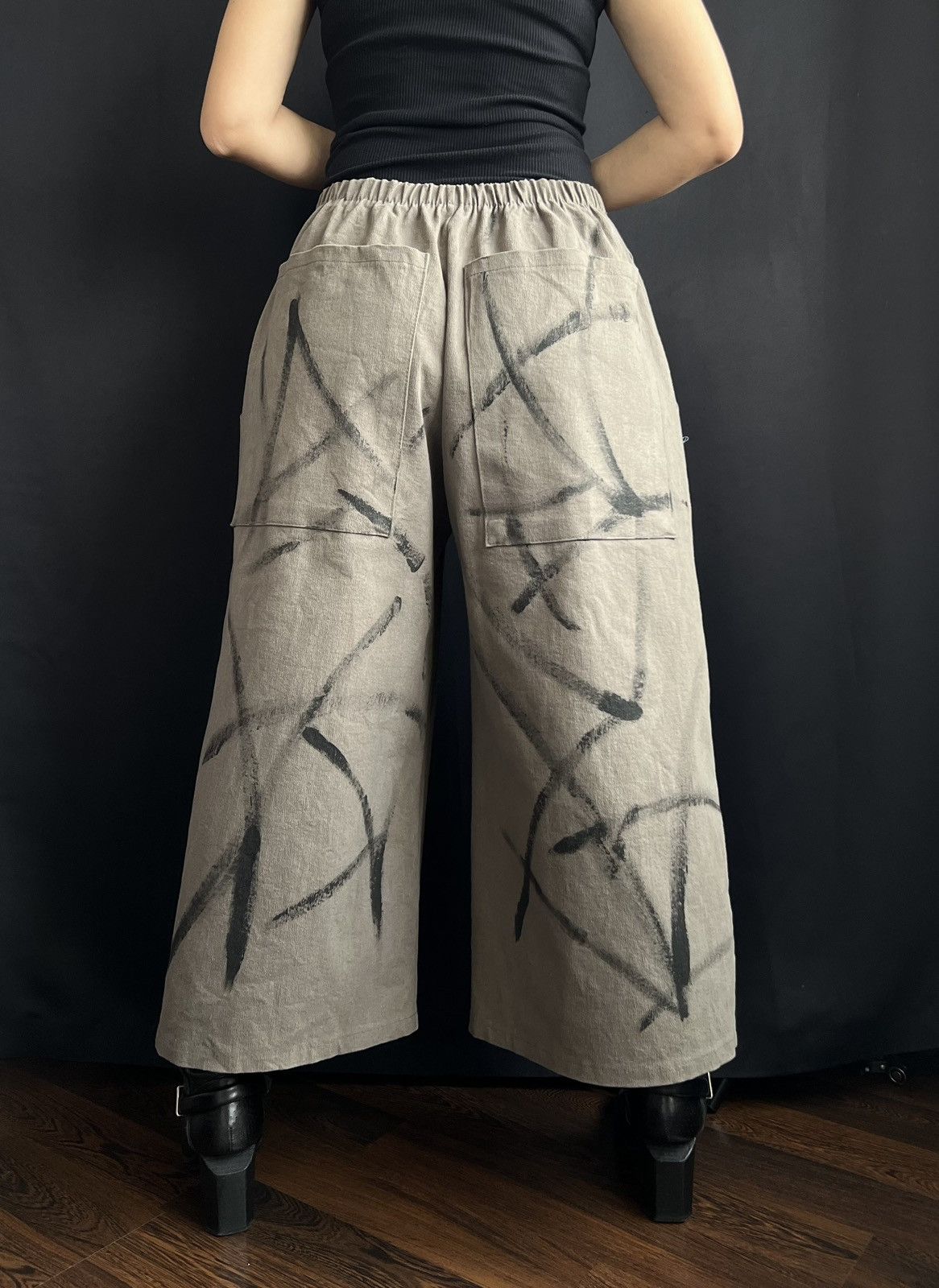 Other Yii Yoo Pants Gray Size XL Size 34" / US 12 / IT 48 - 3 Thumbnail
