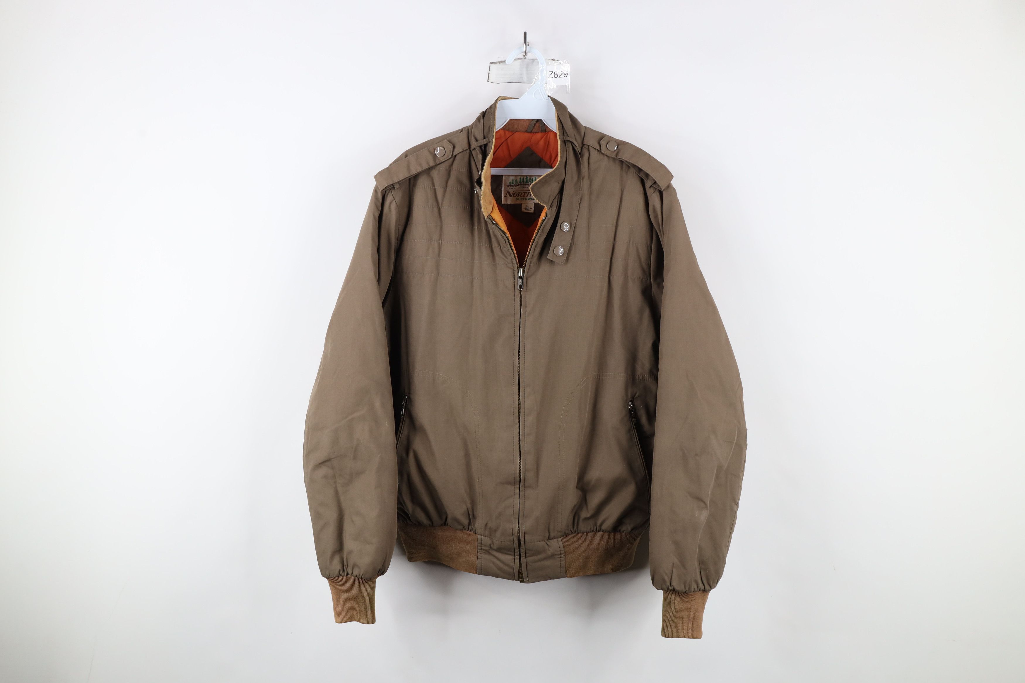 Vintage Vintage 70s Streetwear Cafe Racer Puffer Bomber Jacket Size US L / EU 52-54 / 3 - 1 Thumbnail