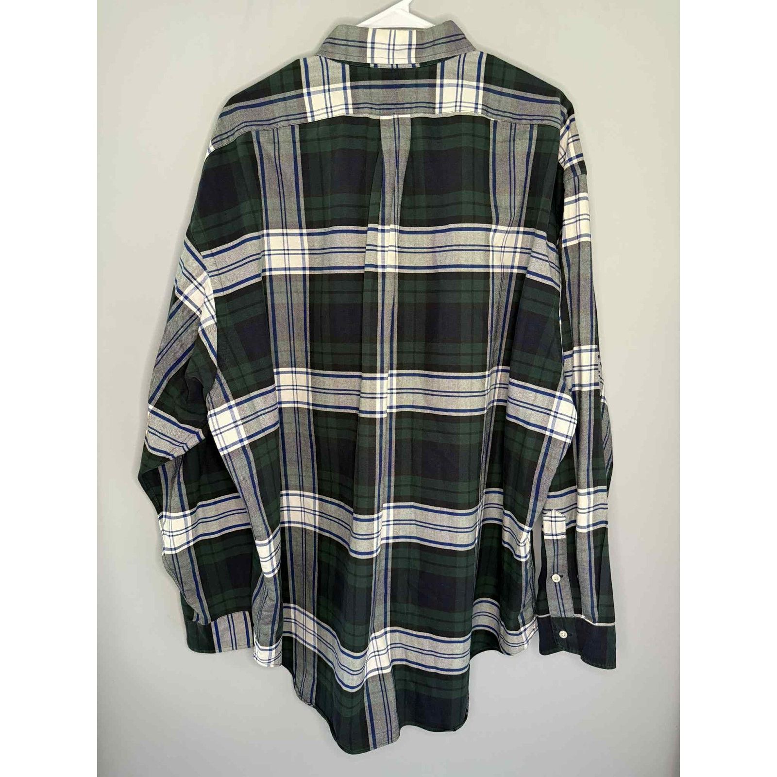 Ralph Lauren Ralph Lauren Plaid Button-Down Big Shirt Green Men's XXL Size US XXL / EU 58 / 5 - 4 Thumbnail