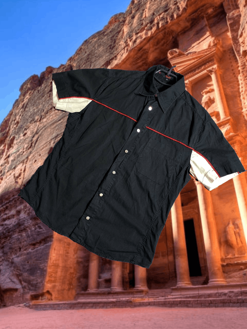 Versace Vintage Y2K shirt Versace black luxury big logo streetwear Size US M / EU 48-50 / 2 - 1 Thumbnail