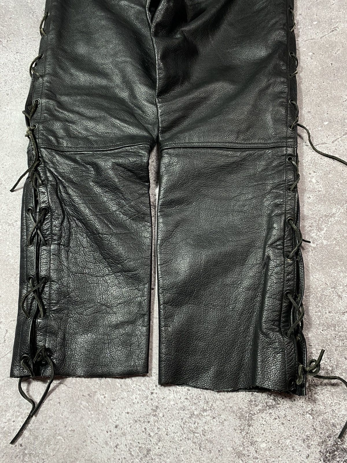 Leather × Vintage Vintage Rad Master Echtes Leder bondage pants Size US 34 / EU 50 - 9 Thumbnail