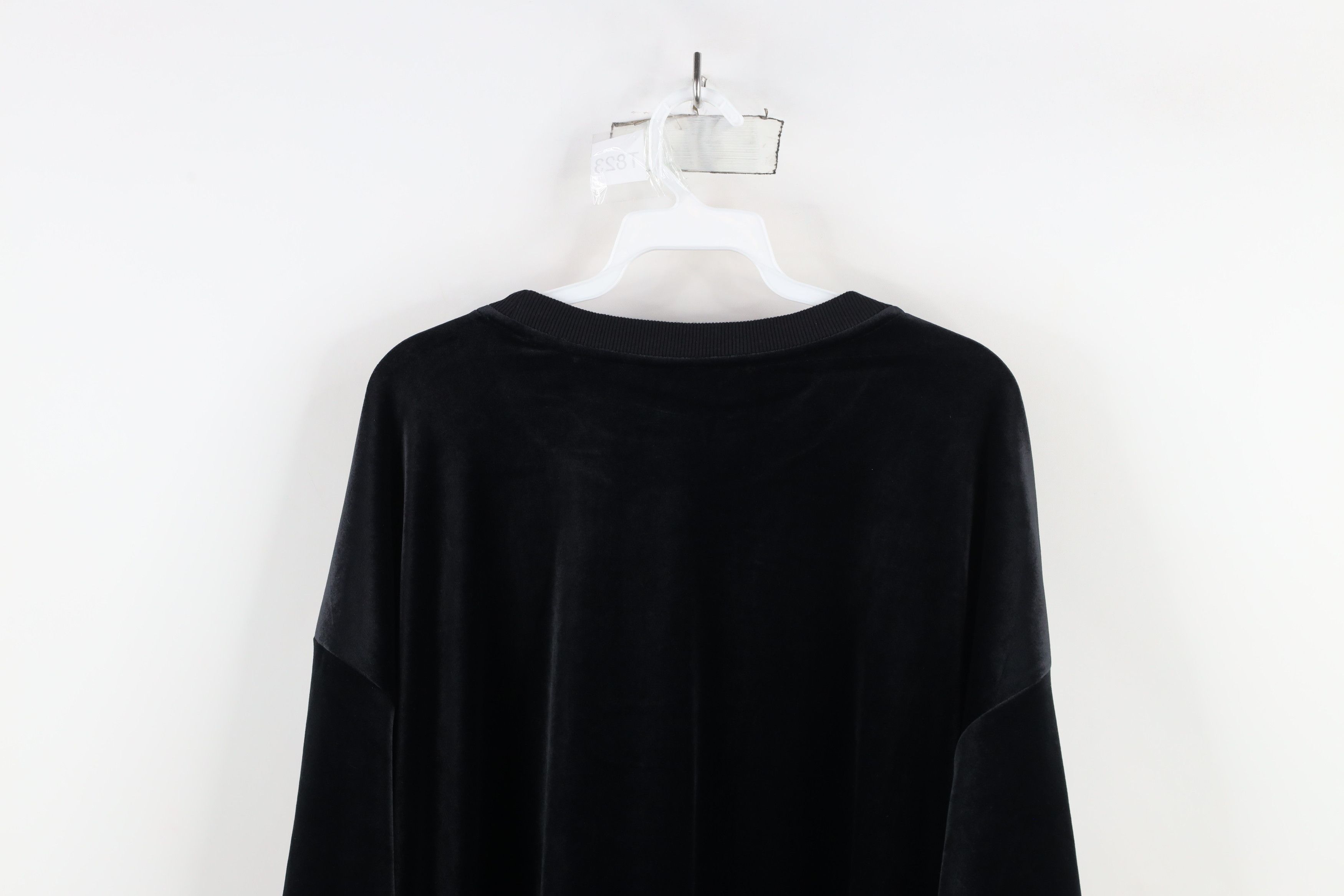 Athleta × Vintage Athleta Retroplush Heavyweight Crewneck Sweatshirt Black Size XXL / US 16-18 / IT 52-54 - 11 Thumbnail