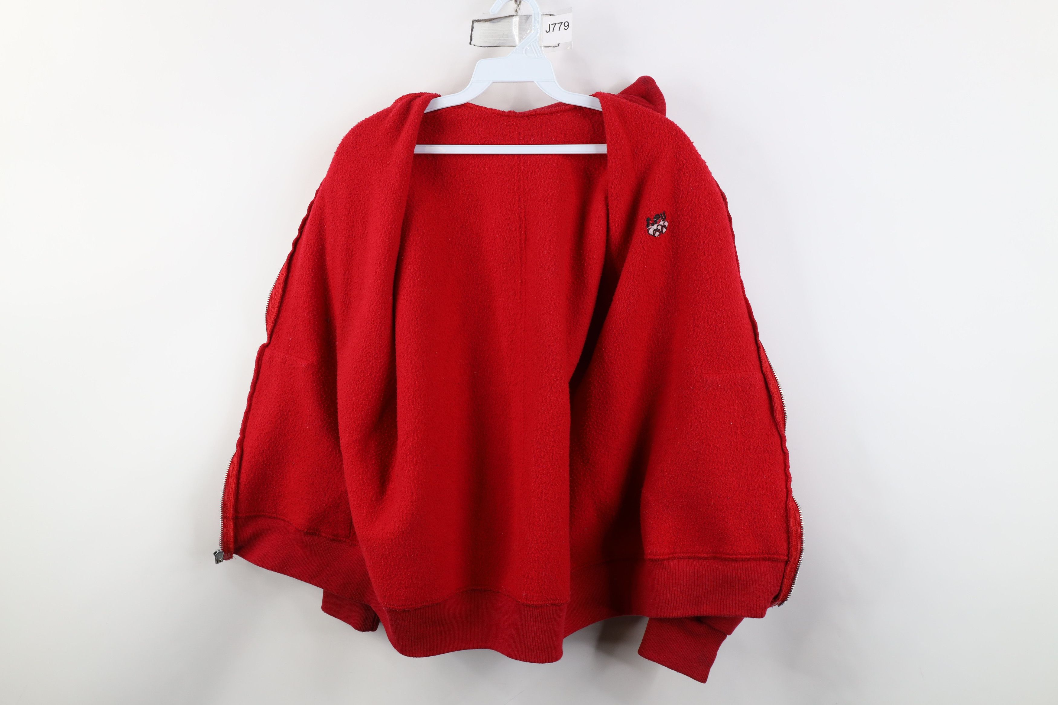 Vintage Vintage 90s USA Olympics Full Zip Hoodie Sweatshirt Red USA Size US S / EU 44-46 / 1 - 11 Thumbnail
