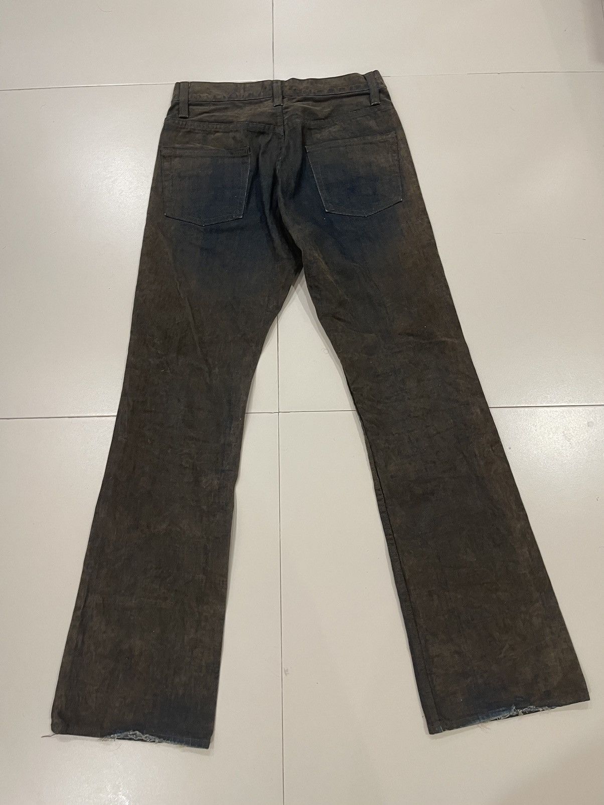 If Six Was Nine 🔥Vintage Flare Jeans Mole Skin Rusty Jeans Size US 30 / EU 46 - 4 Thumbnail
