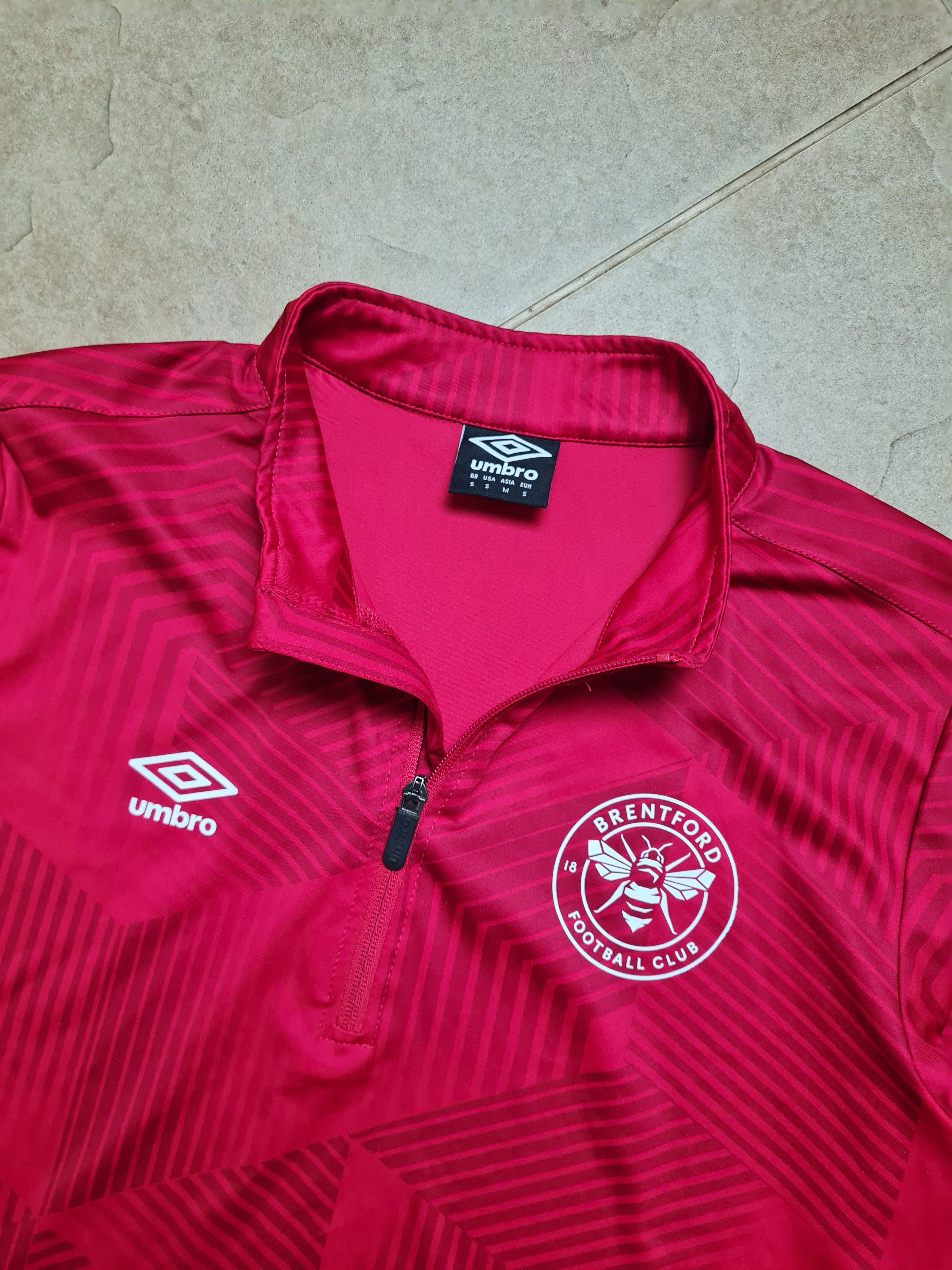 Umbro Brentford FC Umbro 2020-21 Training 1/4 Zip Drill Top Red Size US M / EU 48-50 / 2 - 16 Thumbnail