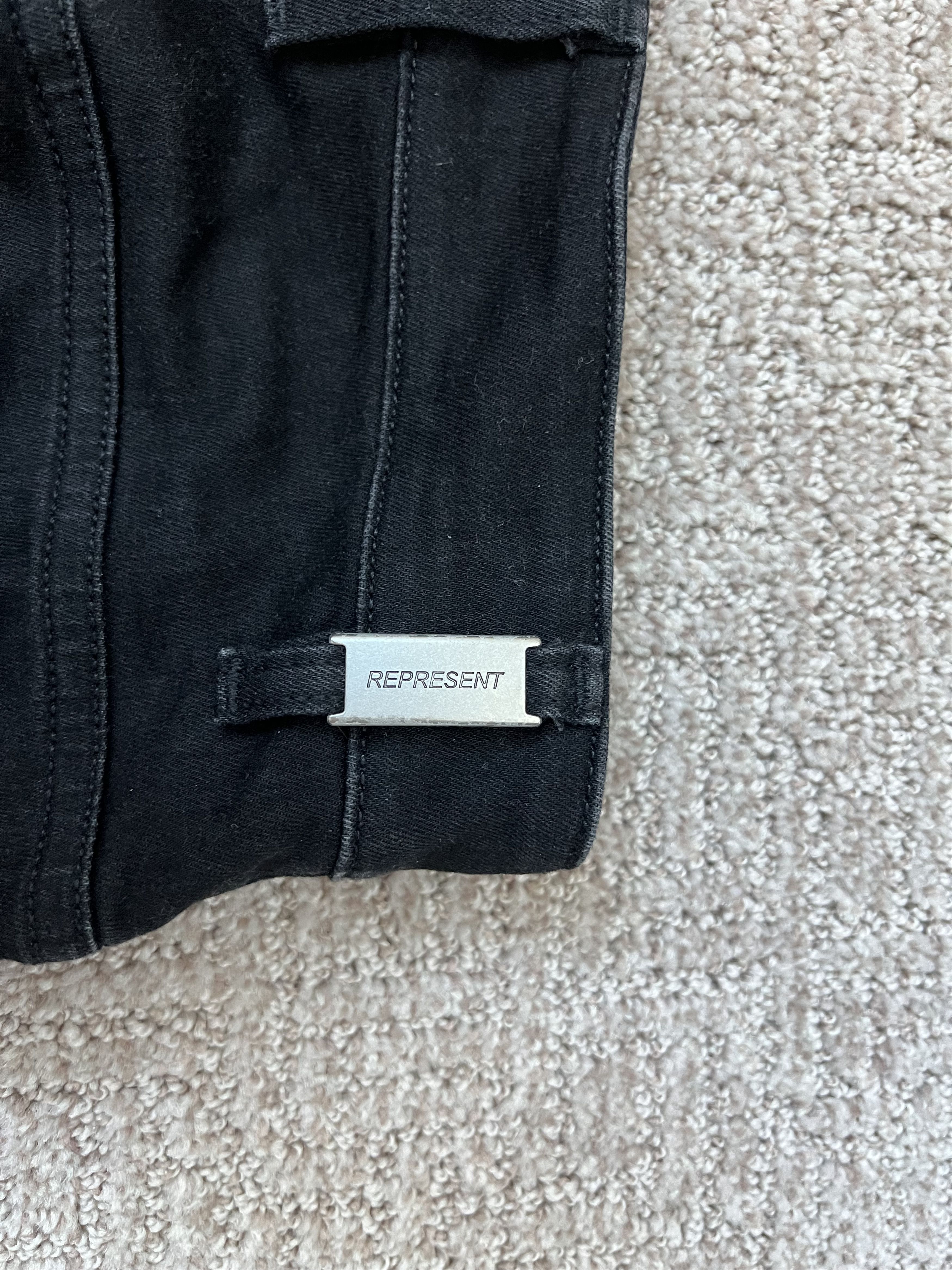 Represent Clo. Represent Black Distressed Skinny Jeans – Size 32 Size US 32 / EU 48 - 7 Thumbnail