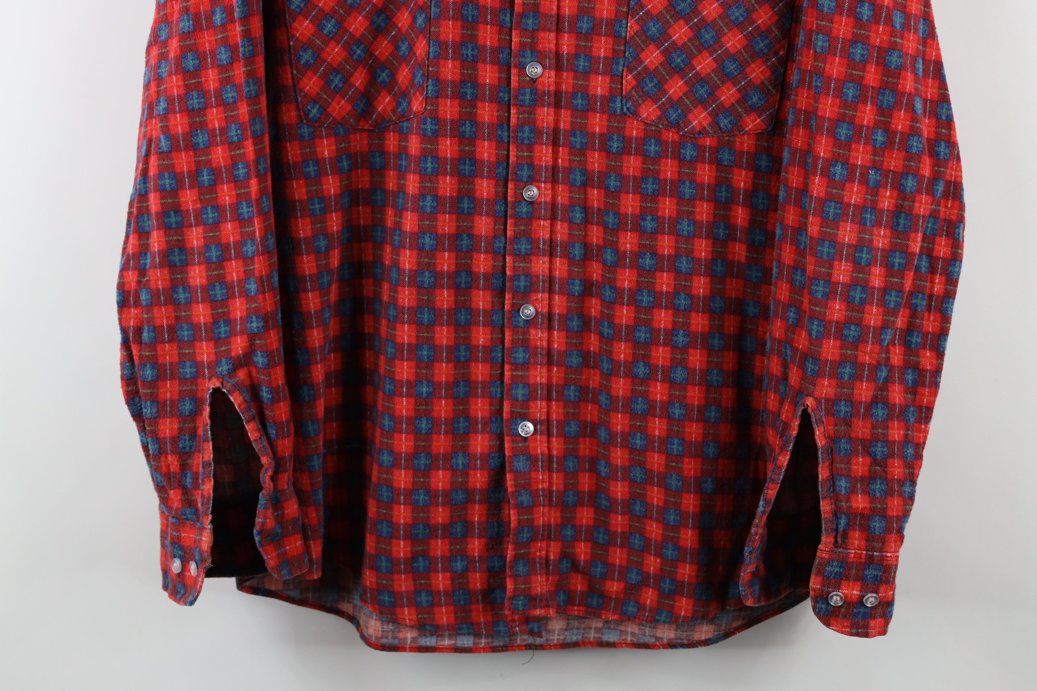 Vintage Vintage 70s Streetwear Collared Button Shirt Plaid USA Size US M / EU 48-50 / 2 - 3 Thumbnail