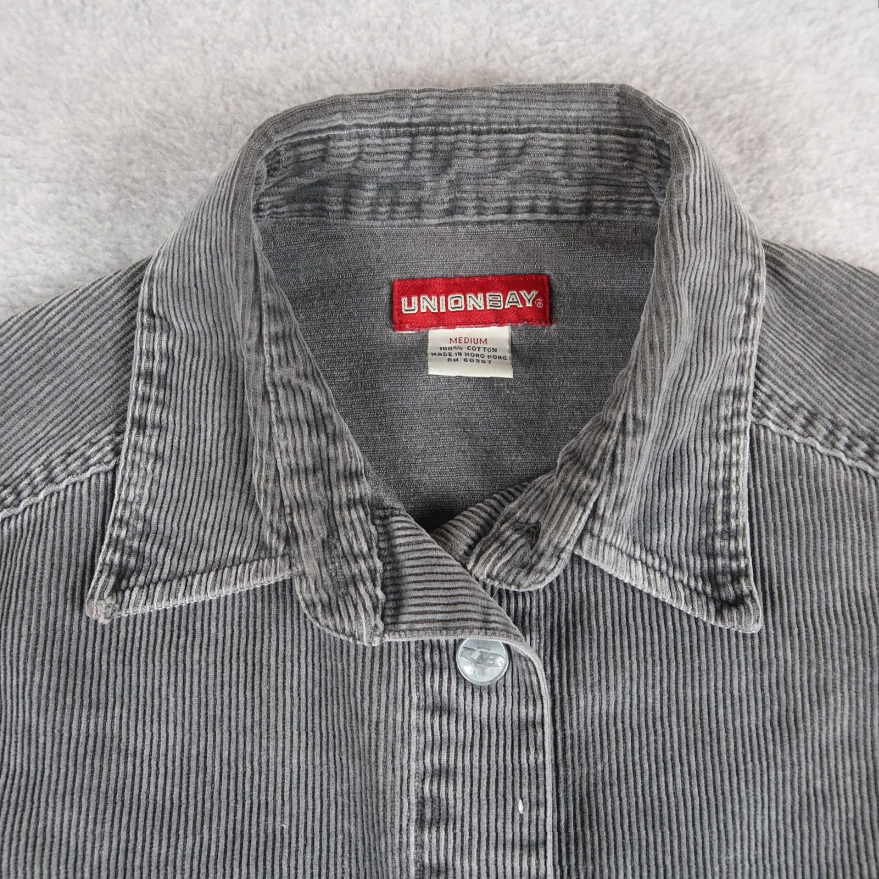 Vintage VINTAGE UNIONBAY Corduroy Shirt Jacket Men M Gray Button-Up Casual Preppy 90s Retro Vintage UnionBay Shirt Jacket Mens M Gray Button-Up Size US M / EU 48-50 / 2 - 3 Thumbnail