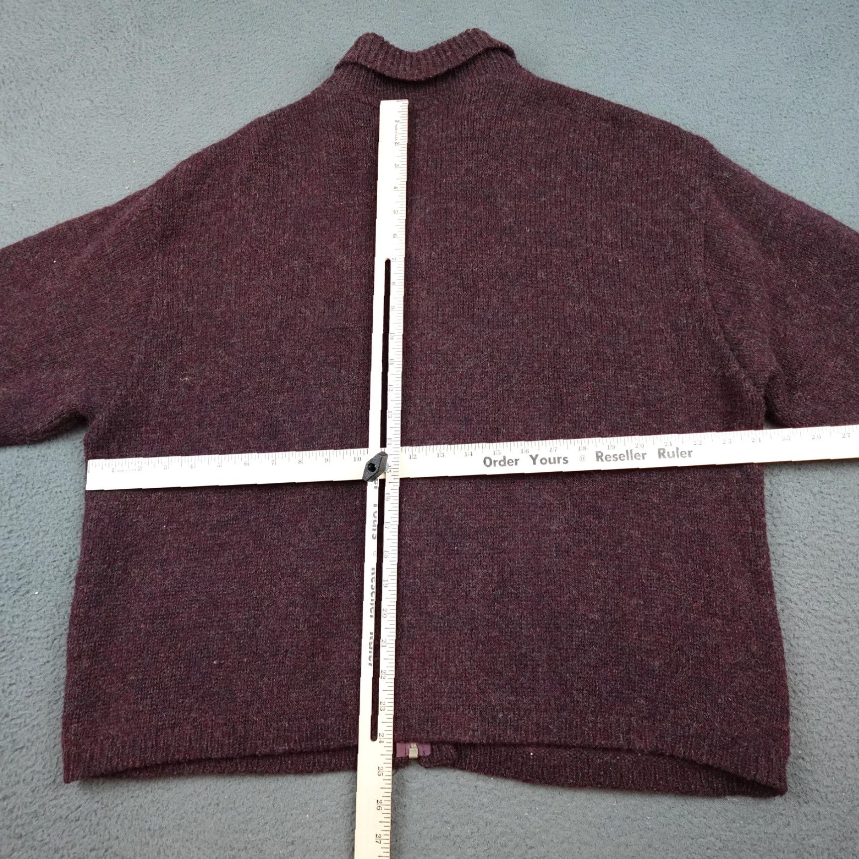 Vintage Woolrich Sweater Womens L Burgundy Full Zip Cardigan Jacket USA Size L / US 10 / IT 46 - 7 Thumbnail
