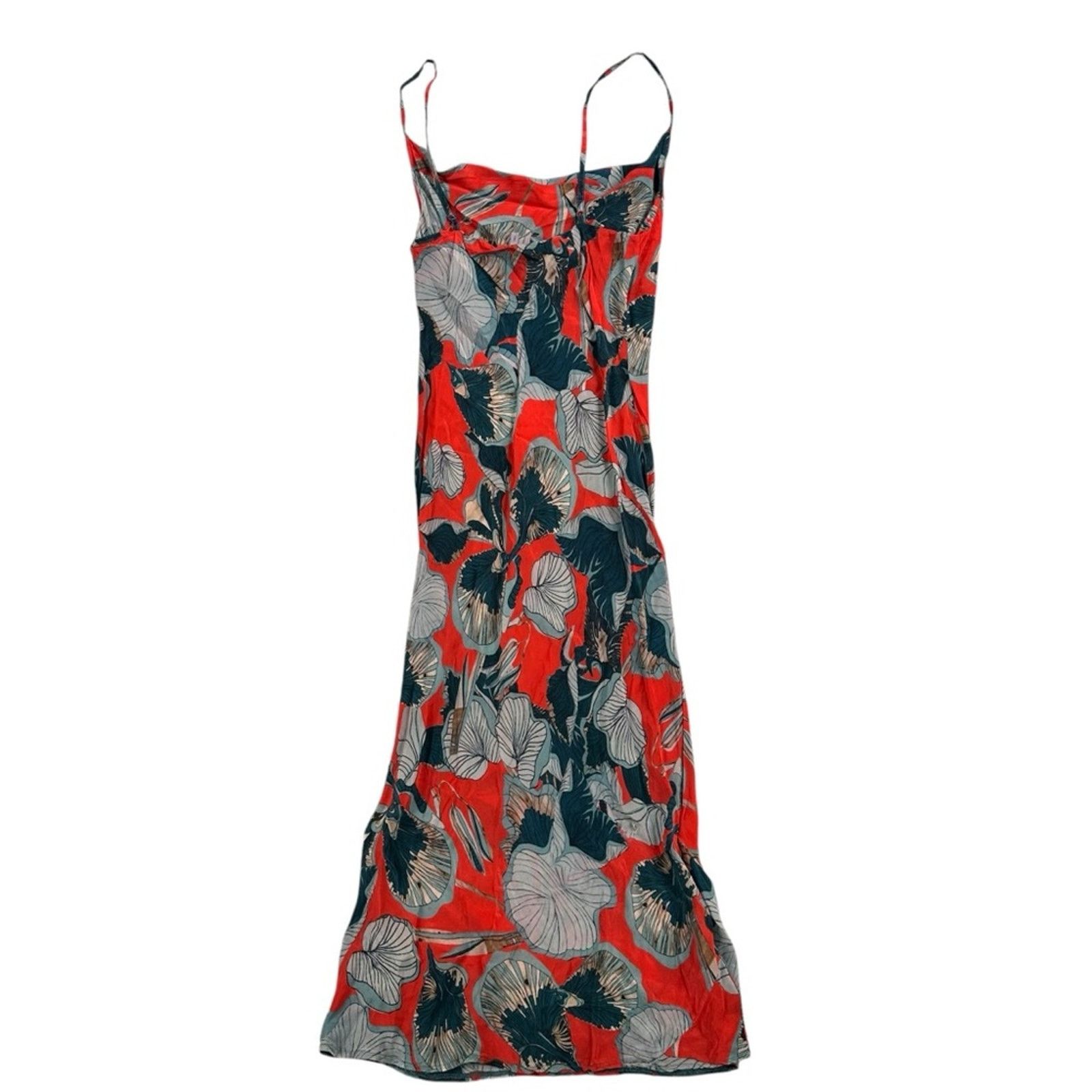 Anthropologie Anthropologie Monstera Slip Dress by Bl-nk London – Red/Blue Size S / US 4 / IT 40 - 9 Thumbnail