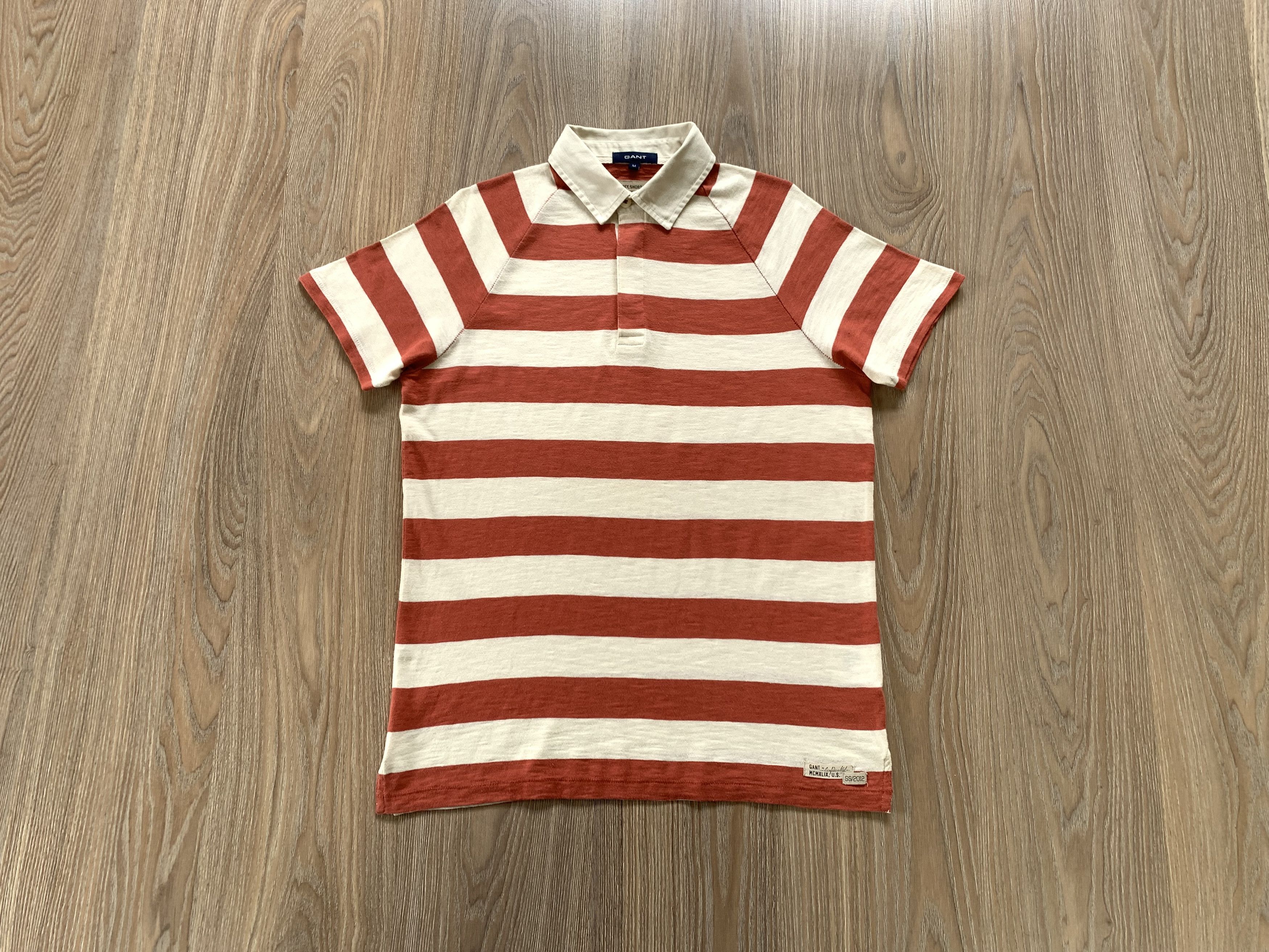 Gant Gant Stripe Cotton Polo Size US M / EU 48-50 / 2 - 1 Thumbnail