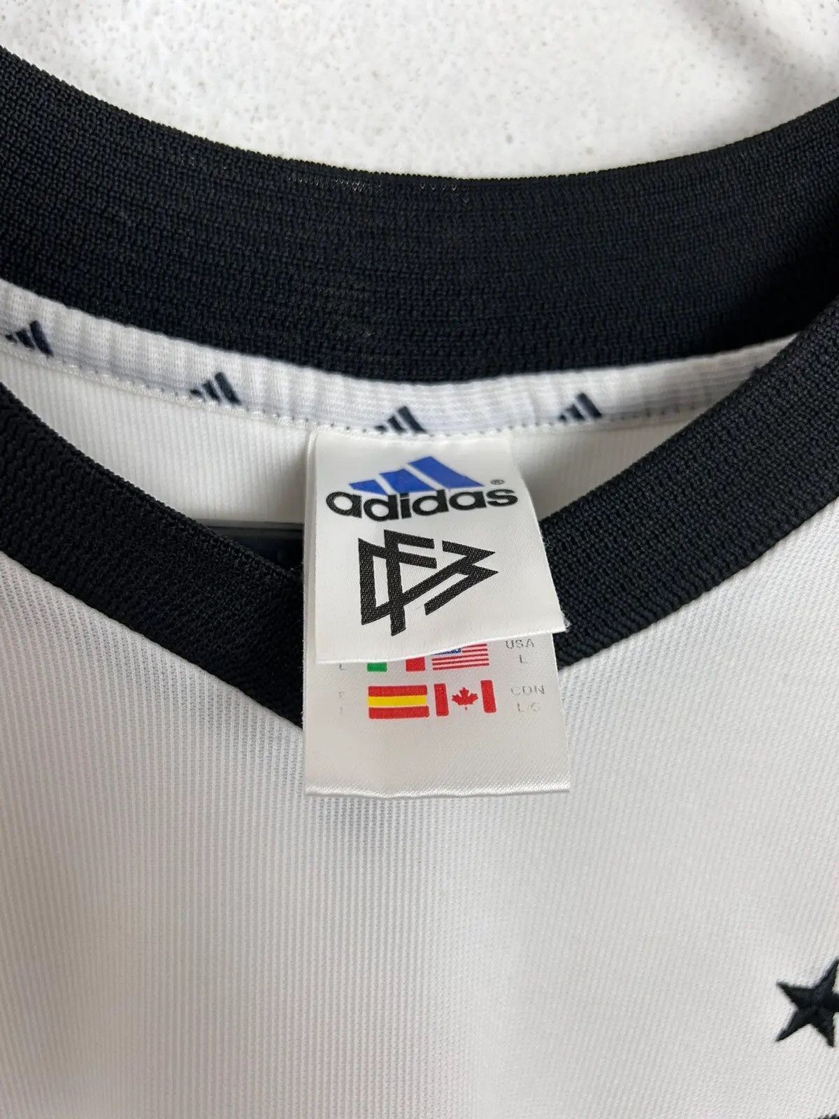 Adidas 00s Vintage Adidas Germany DFB 2002/03 Home Kit Jersey Size US L / EU 52-54 / 3 - 9 Thumbnail