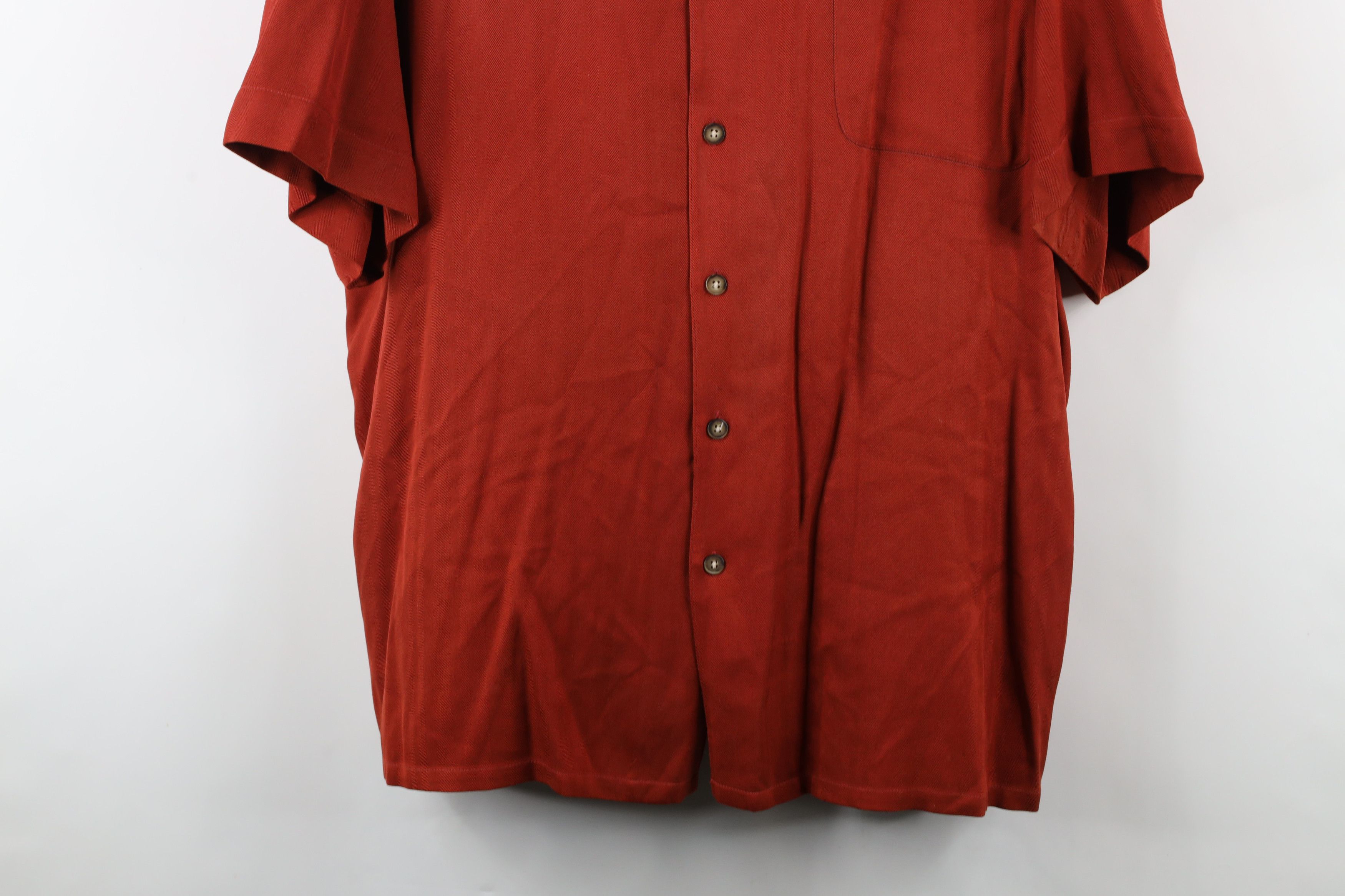 Vintage Vintage 90s Streetwear Collar Herringbone Button Shirt Size US XL / EU 56 / 4 - 3 Thumbnail