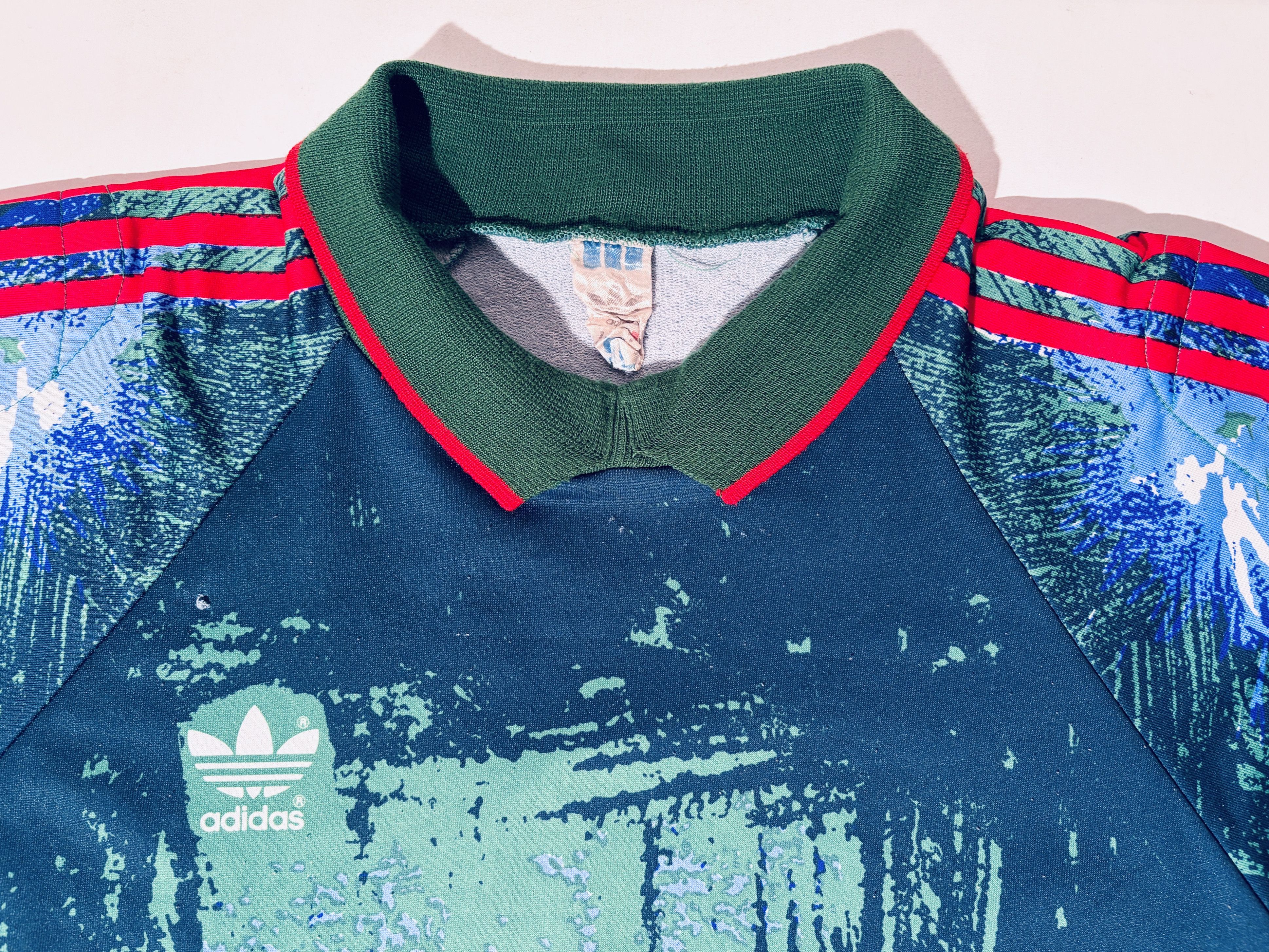 Adidas 1990´s Vintage Goalkeeper Template Shirt Romania 1994 Size US L / EU 52-54 / 3 - 5 Thumbnail