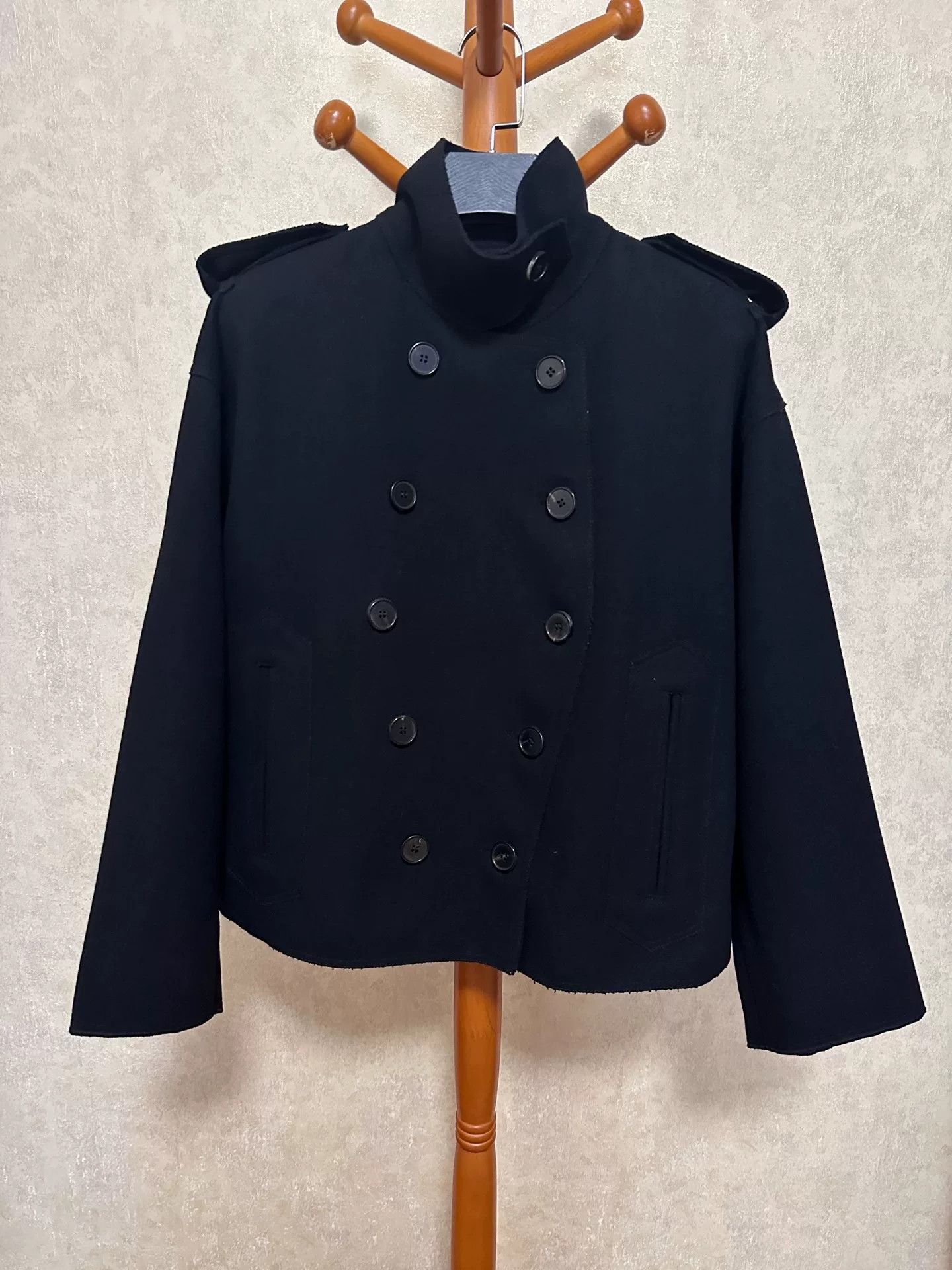 Valentino Valentino Wool Double-Breasted Coat Size US L / EU 52-54 / 3 - 1 Thumbnail