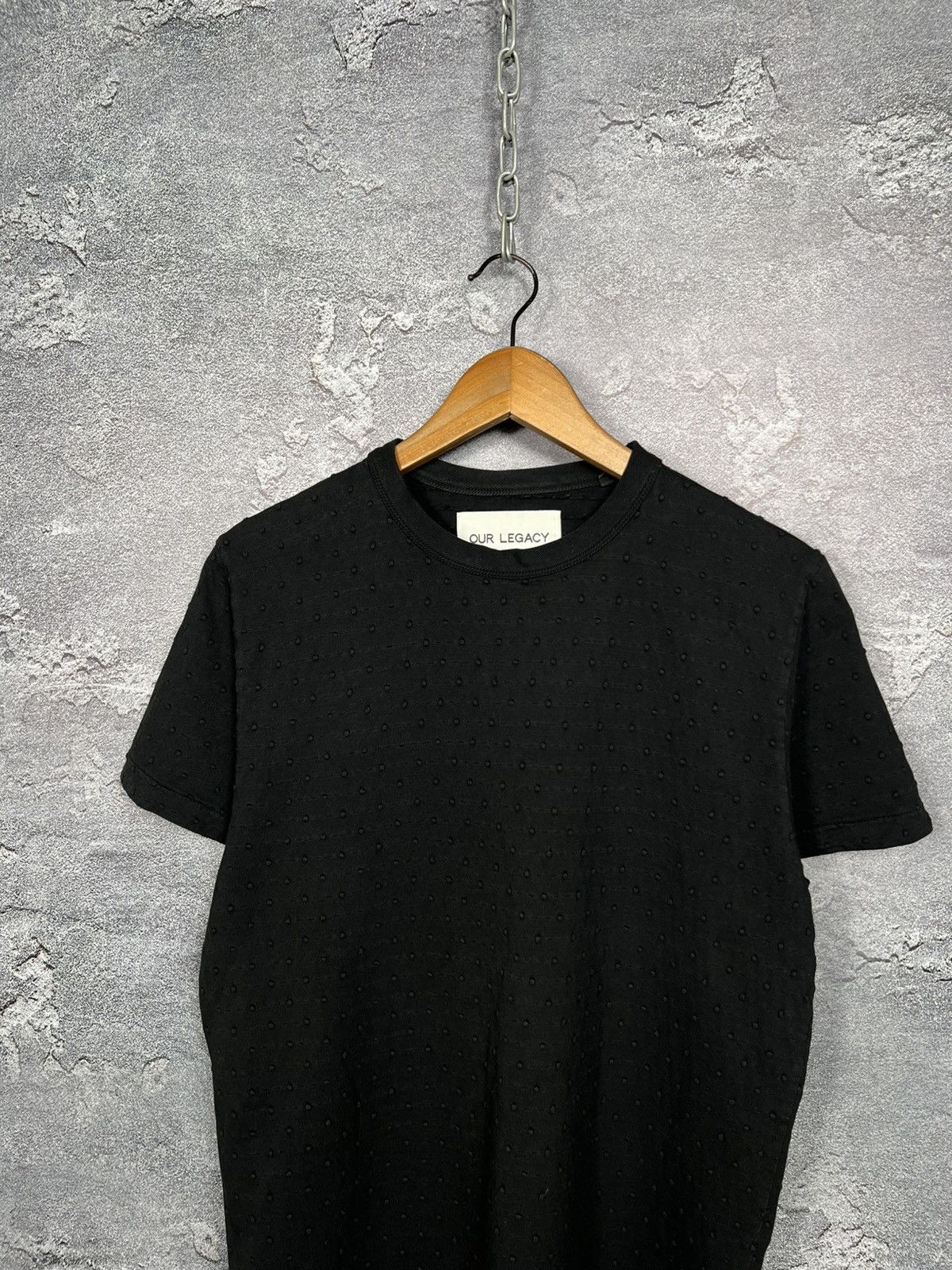 Our Legacy Our Legacy AW15 Overdyed JCQRD Polka Dot Design T-shirt Size US M / EU 48-50 / 2 - 2 Thumbnail