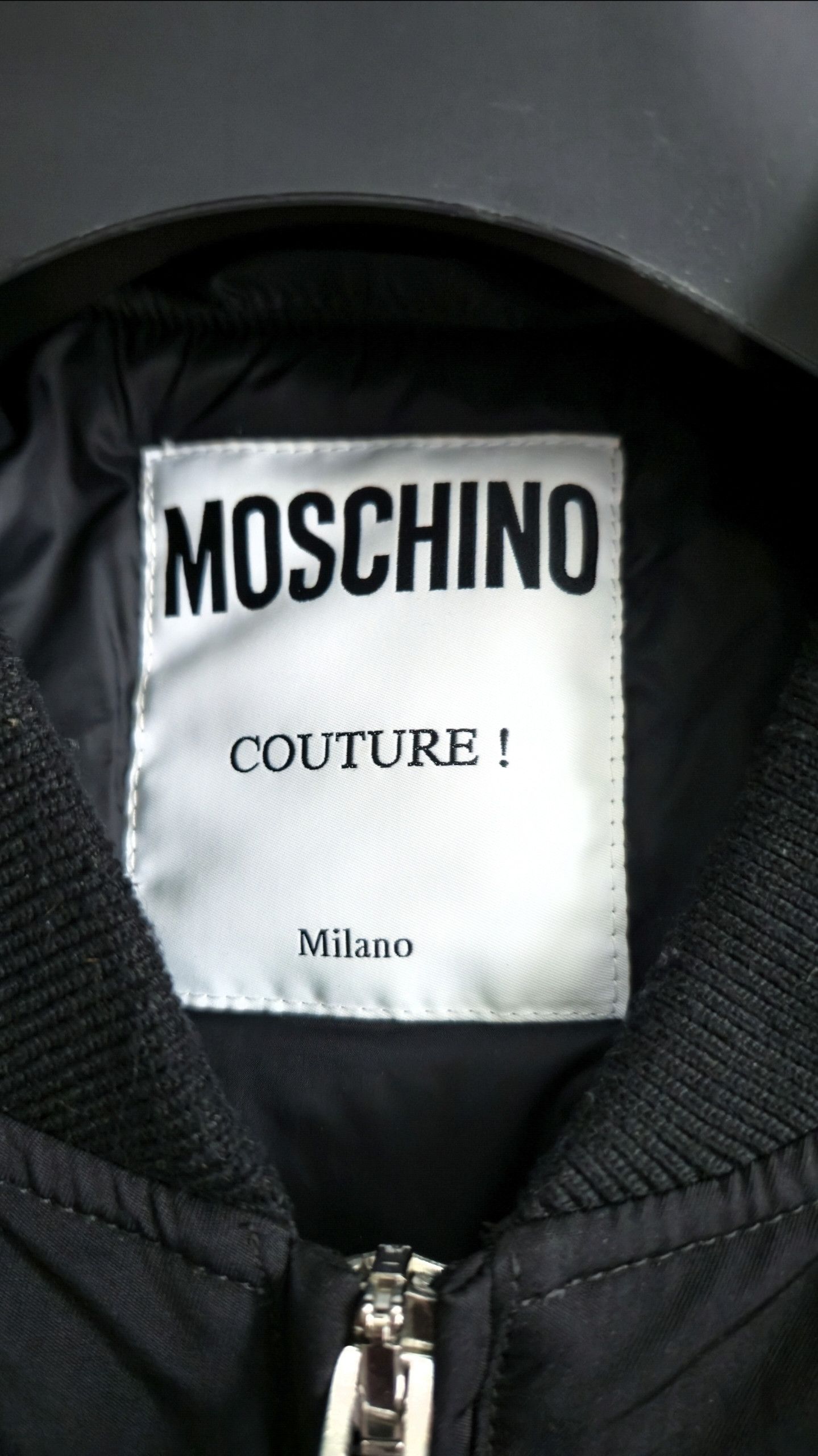 Moschino Moschino Black Insulated Bomber Jacket Size US L / EU 52-54 / 3 - 3 Thumbnail