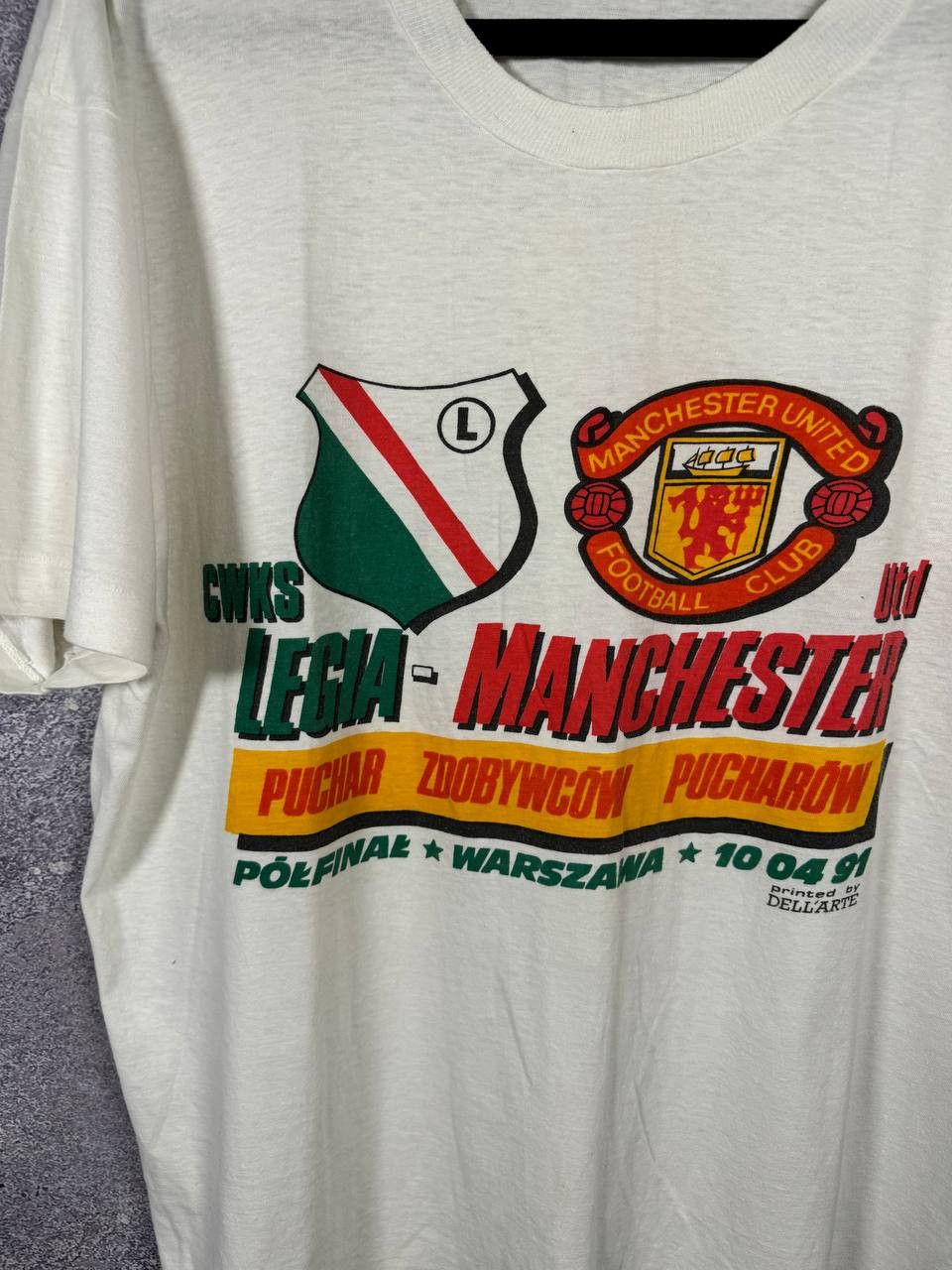 Other Manchester United vs Legia 1991 Match Merch T-Shirt XL Size US XL / EU 56 / 4 - 3 Thumbnail