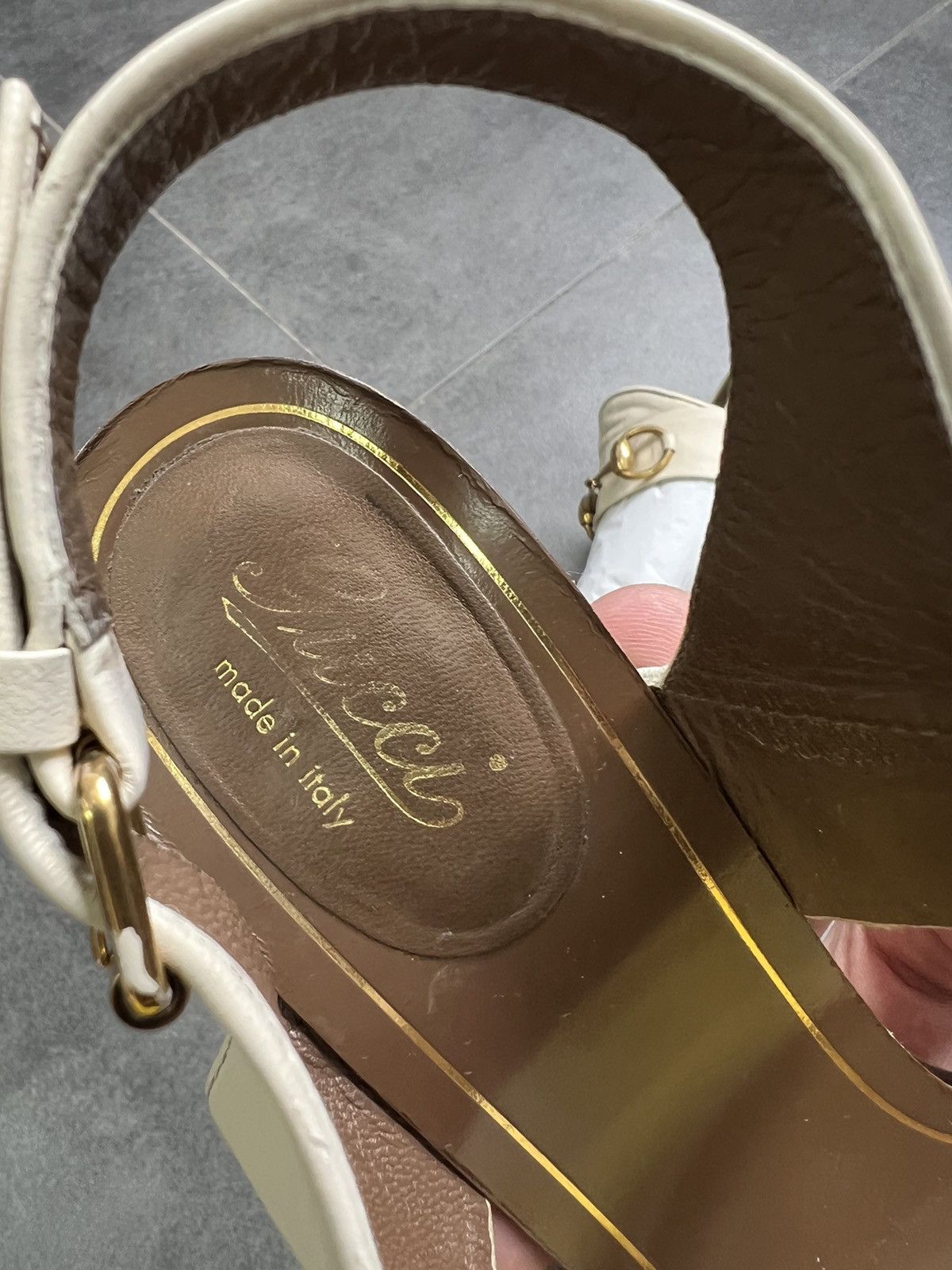 Gucci Vintage Gucci horsebit sandals Heels With Strap Ankle Size US 7 / IT 37 - 5 Thumbnail
