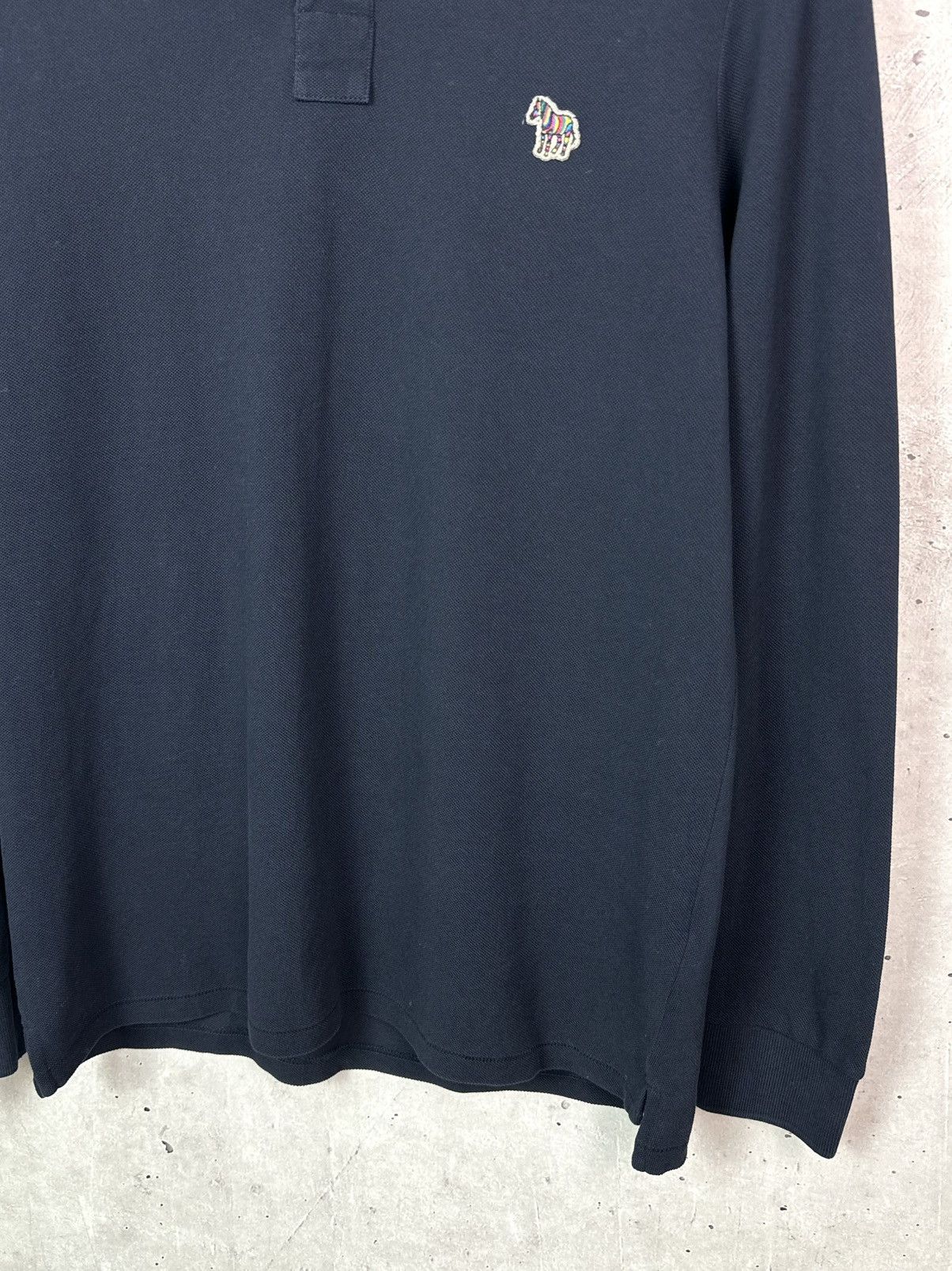 Paul Smith Paul Smith Navy Organic Cotton Men’s Polo Long Sleeve Jumper Size US S / EU 44-46 / 1 - 5 Thumbnail