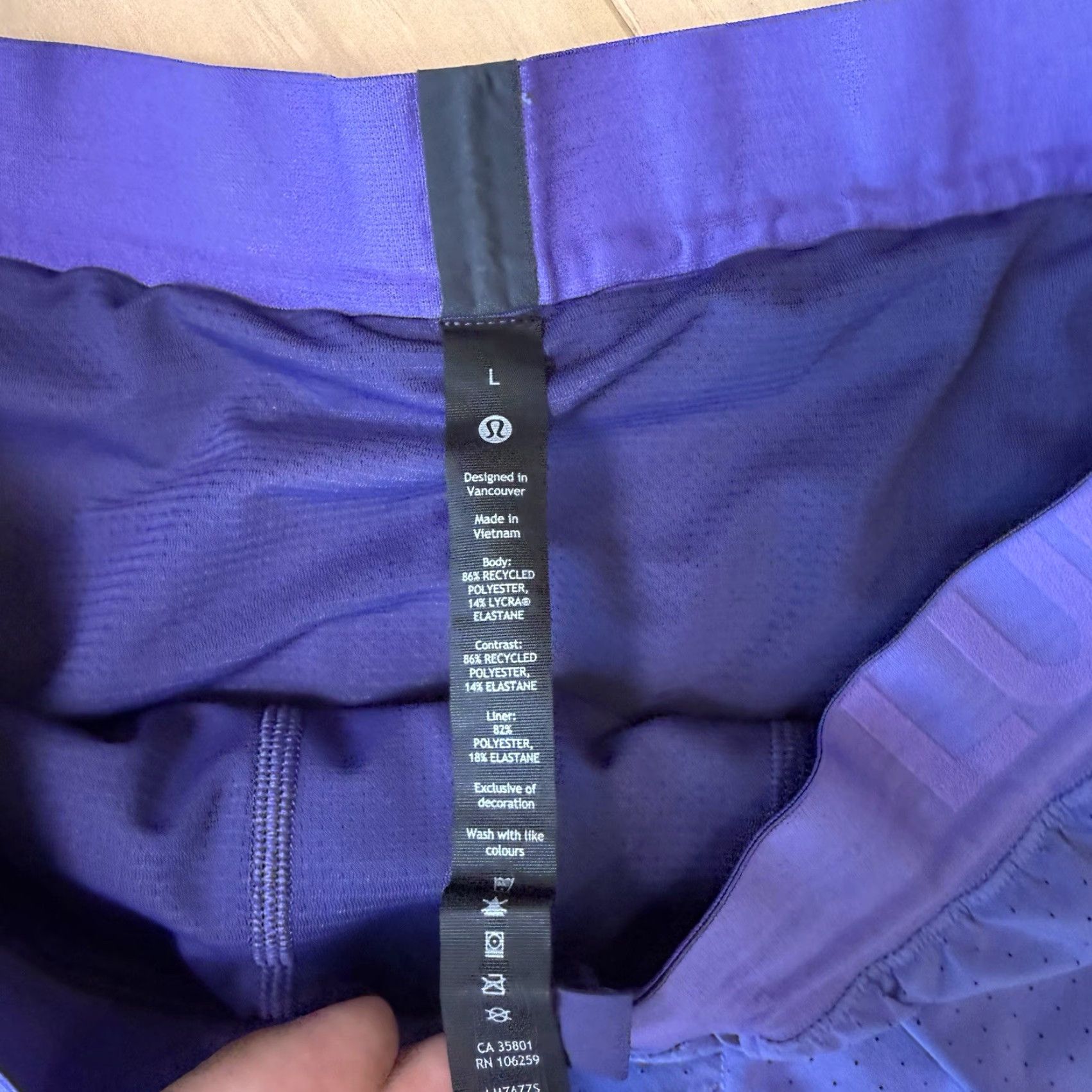 Lululemon Lululemon Surge Shorts Large Purple Lined Athletic Activewear Men Shirt? Size US 33 - 6 Thumbnail