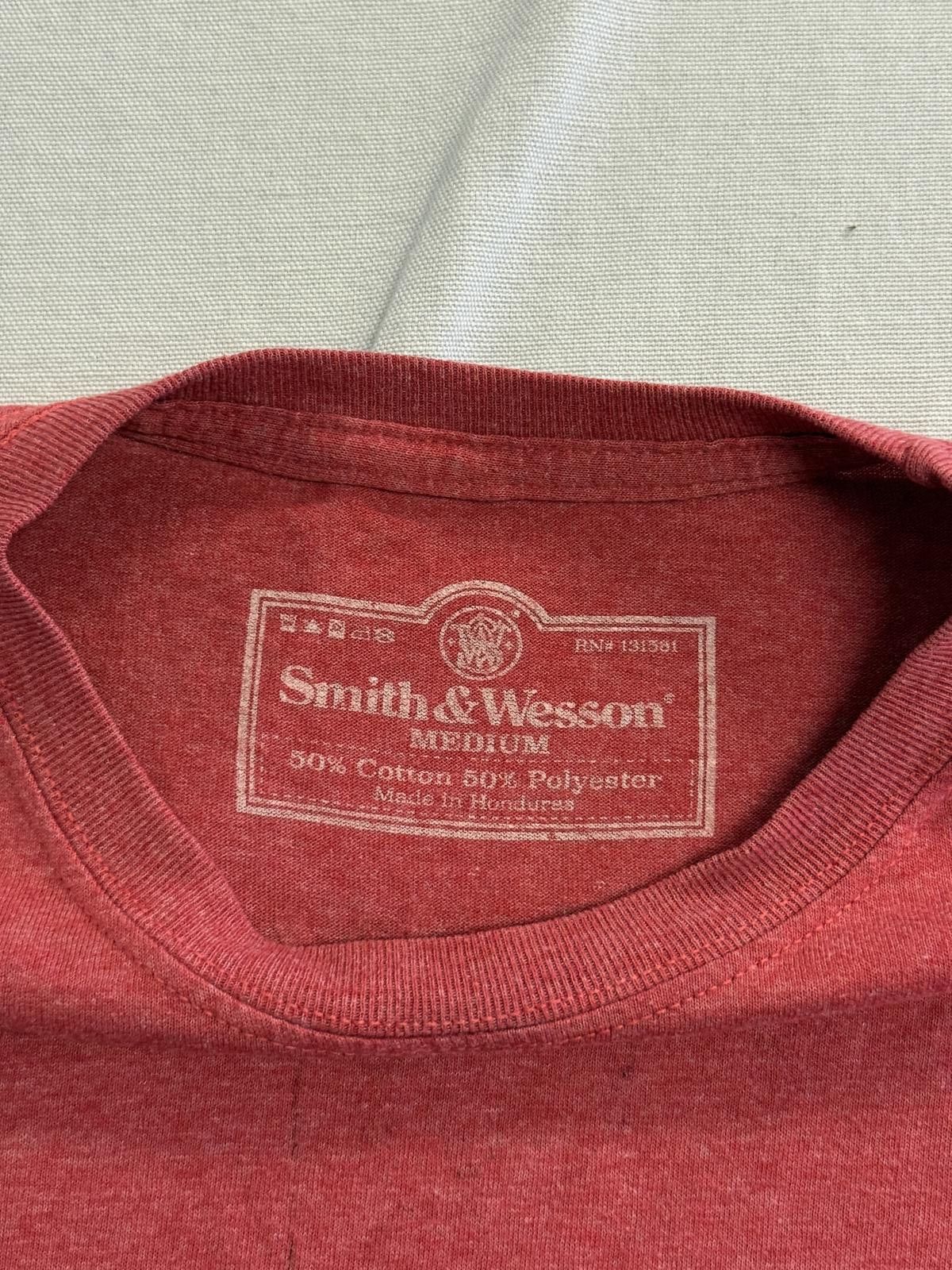 Designer Faded Smith and Wesson T-shirt American Original Tee - M Size US M / EU 48-50 / 2 - 4 Thumbnail