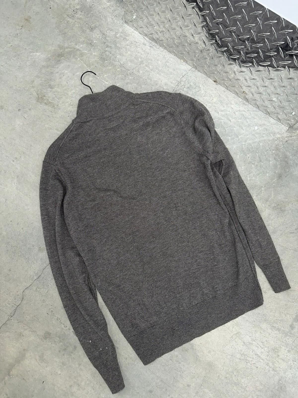 Allsaints All Saints Wool Quarter Zip, Men’s M, Dark Gray Long Sleeve Size US M / EU 48-50 / 2 - 4 Thumbnail