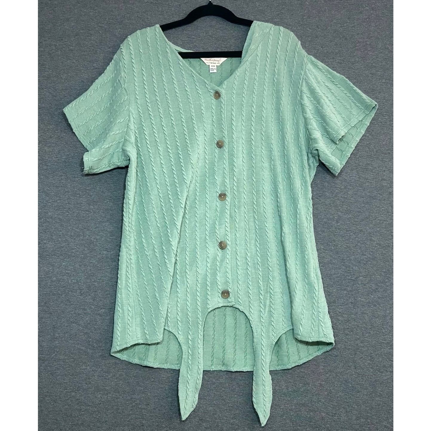 Weatherproof Weatherproof Vintage | Women's Tie Front Top | Small Size S / US 4 / IT 40 - 1 Thumbnail