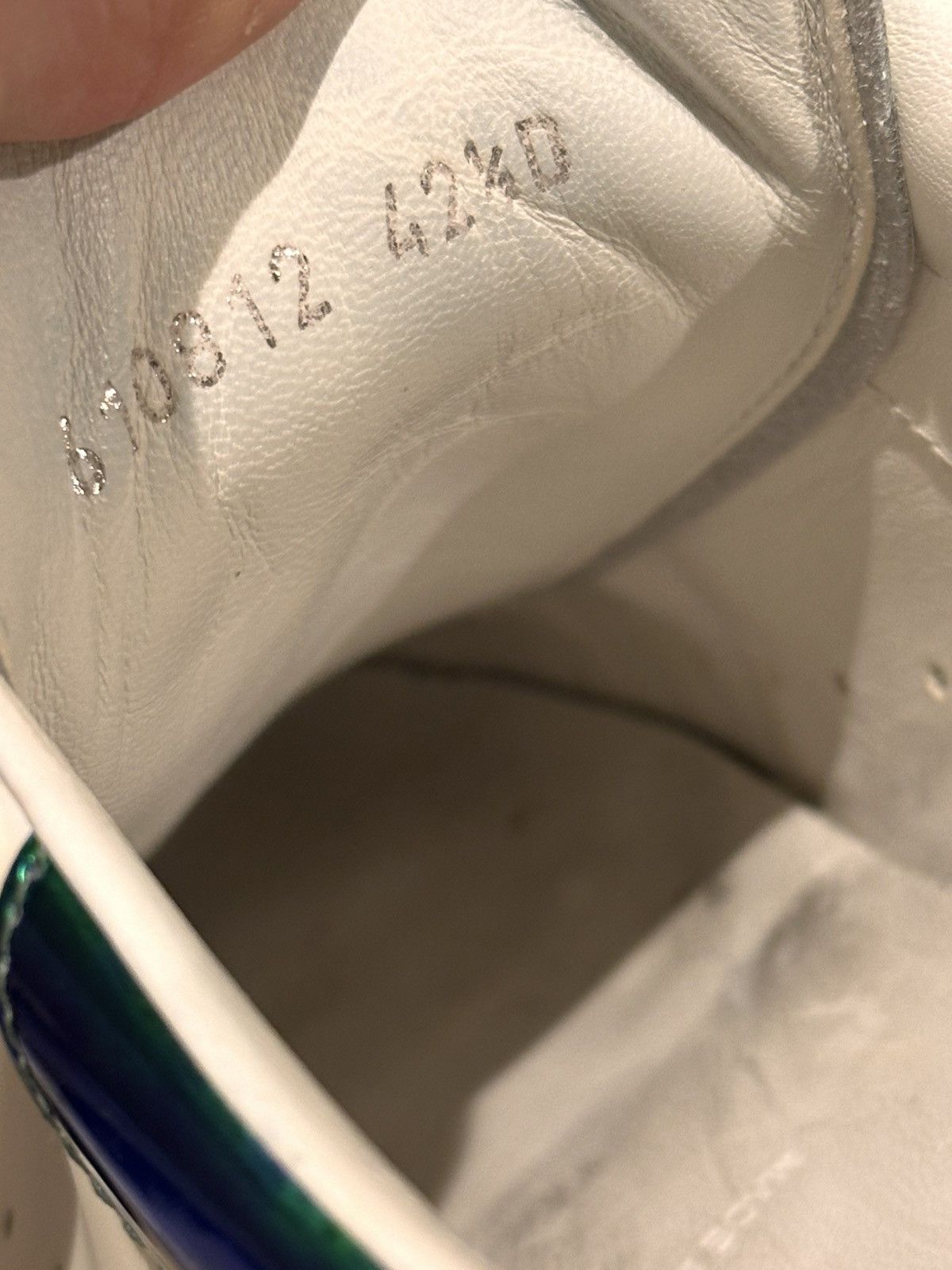 Alexander McQueen Oversized Iridescent Heel & Transparent Sole Sneakers Size US 10 / EU 43 - 5 Thumbnail