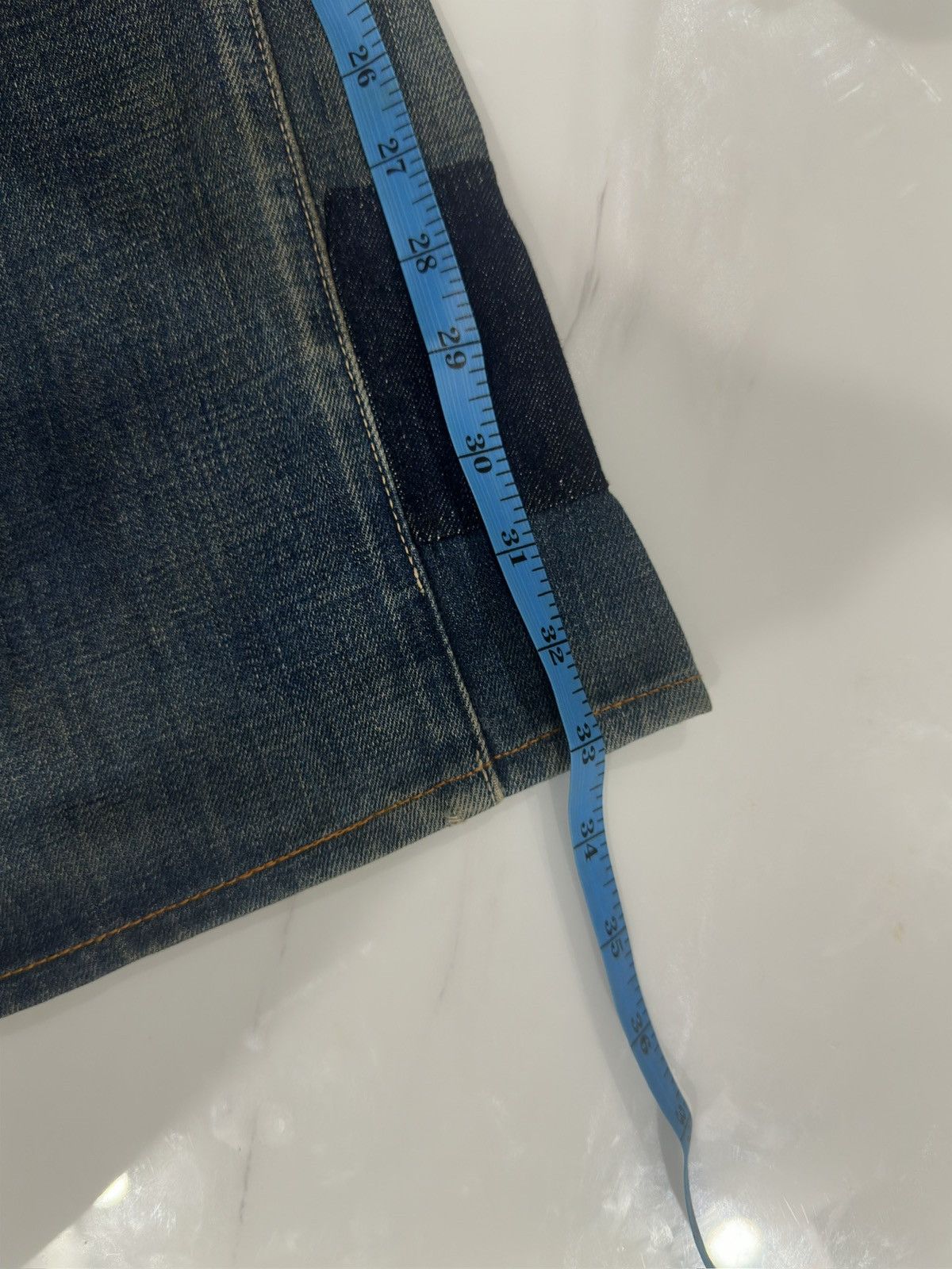 Levi's × Levi's Vintage Clothing Vintage Levis Redline Selvedge Custom Repaired Sashiko Boro Size US 30 / EU 46 - 24 Thumbnail
