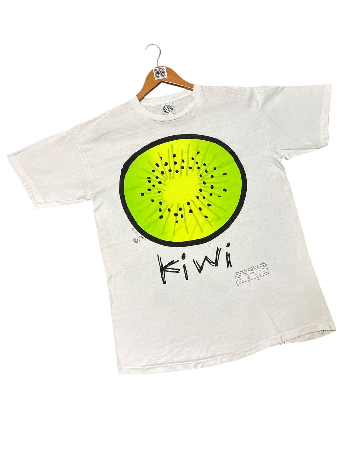 Vintage ‼️RARE‼️VINTAGE 90S GRAVITY GRAPHICS “KIWI FRUIT” TSHIRT TEE💥 Size US L / EU 52-54 / 3 - 3 Thumbnail