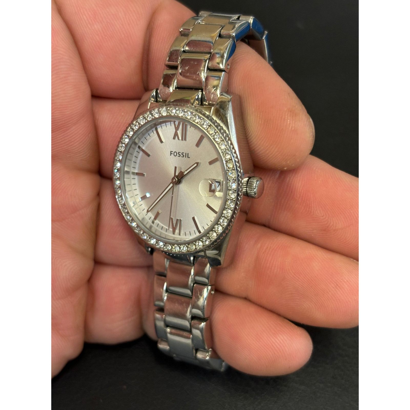 Fossil Fossil Scarlette ES4317 Silver Tone Women’s Watch! Size ONE SIZE - 5 Thumbnail
