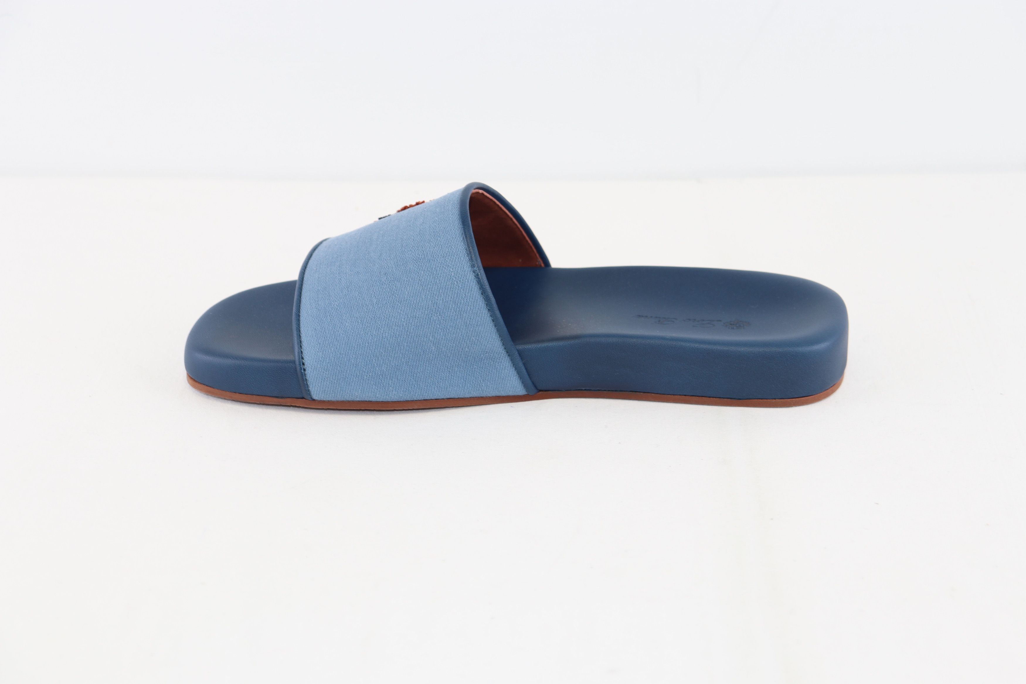 Loro Piana o1rshd1 LP College Walk Sea-Slide in Blue Size US 9 / EU 42 - 2 Thumbnail