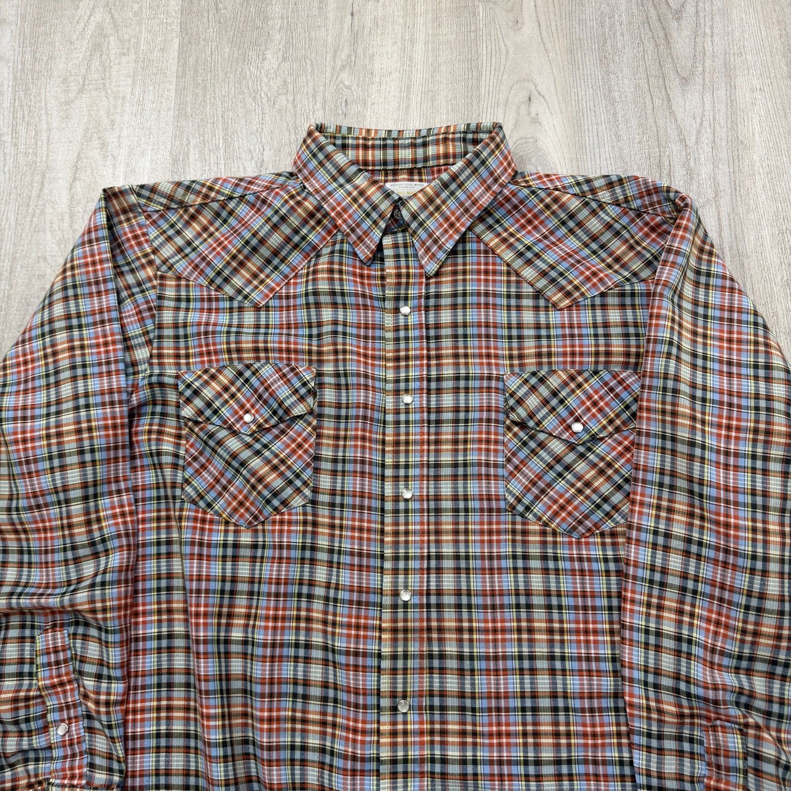 Vintage Big Mac Flannel Men's 2XL Plaid Pearl Snap Western