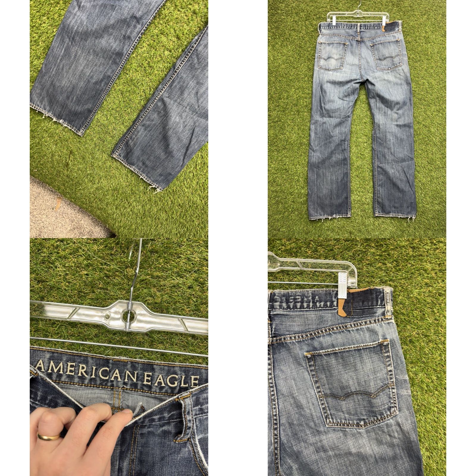 American Eagle Outfitters American Eagle Jeans Mens 36x34 Low-rise Boot Cut Medium Wash Denim Casual Size US 36 / EU 52 - 8 Thumbnail