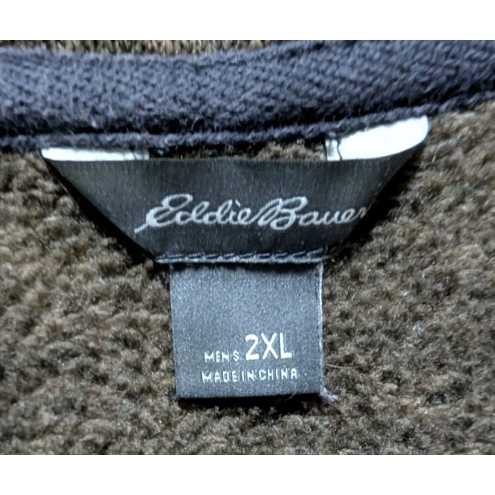 Eddie Bauer Eddie Bauer Mens Pullover Sweater 2XL Brown Outdoor Knit Mock Neck Casual Sweater Size US XXL / EU 58 / 5 - 3 Thumbnail