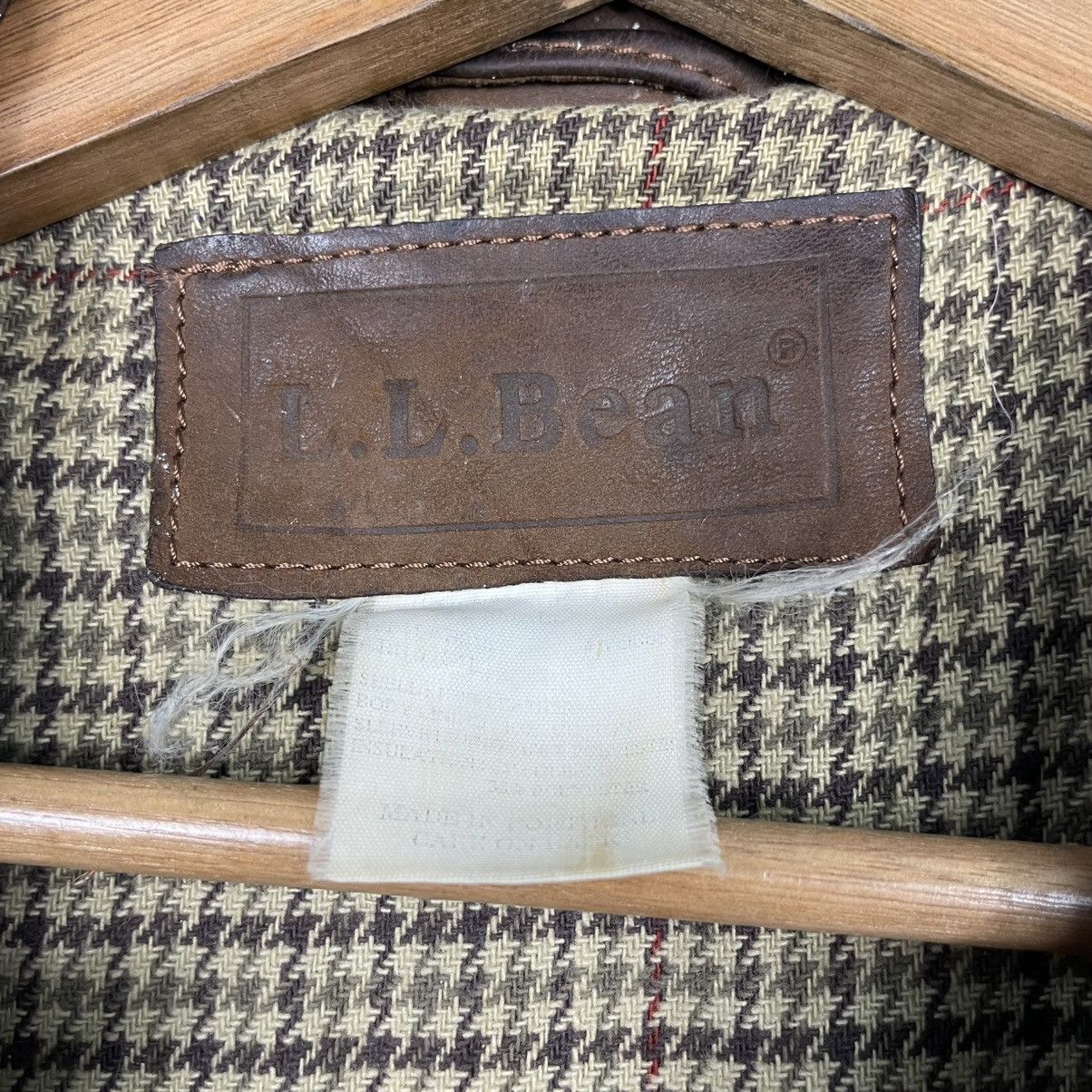 L.L. Bean × Vintage 💥MOLESKIN LEATHER LL BEAN RICH BROWN JACKET Size US L / EU 52-54 / 3 - 15 Thumbnail