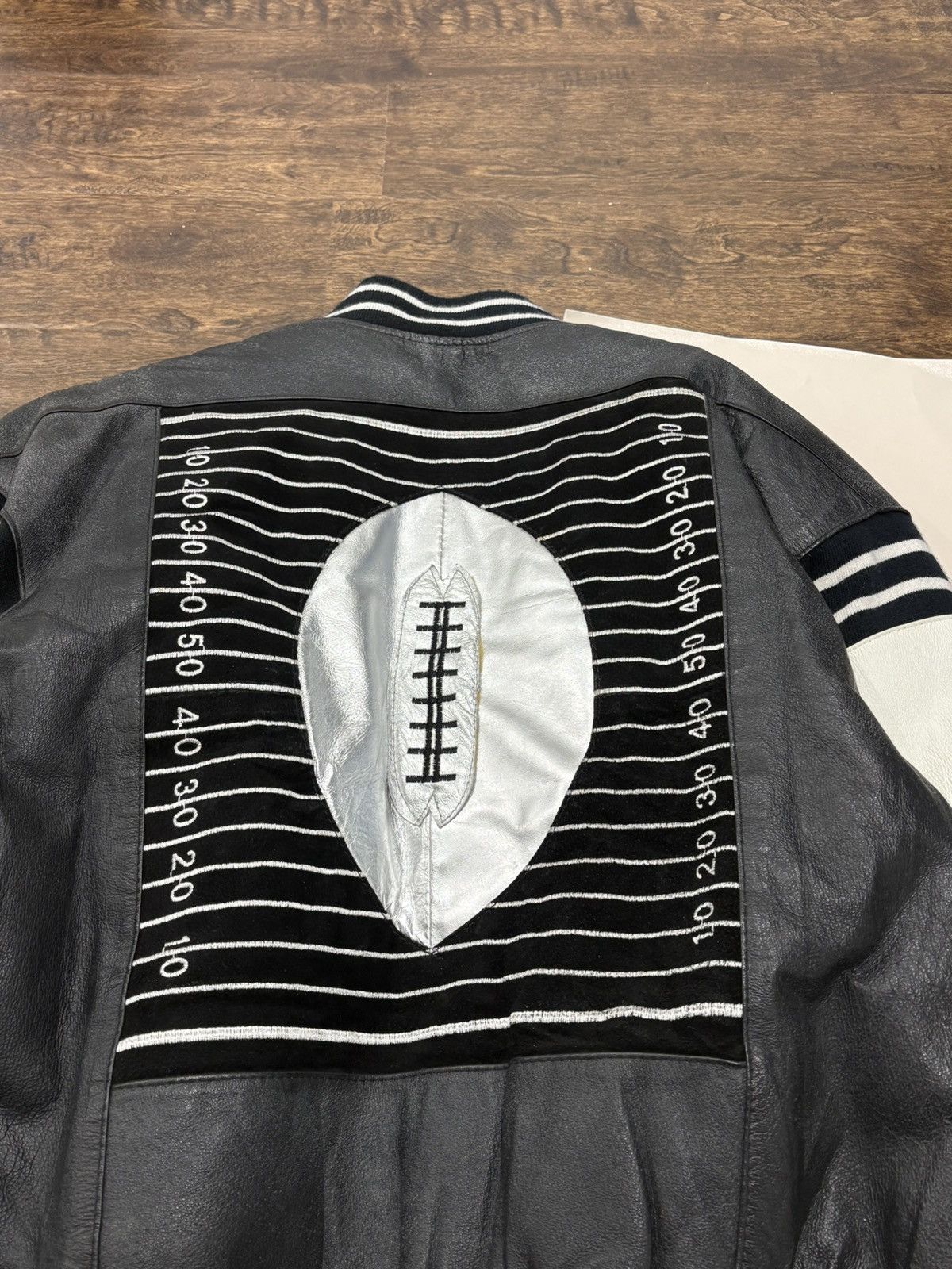 Michael Hoban RARE VINTAGE MICHAEL HOBAN WHEREMI FOOTBALL LEATHER JACKET Size US XL / EU 56 / 4 - 5 Thumbnail
