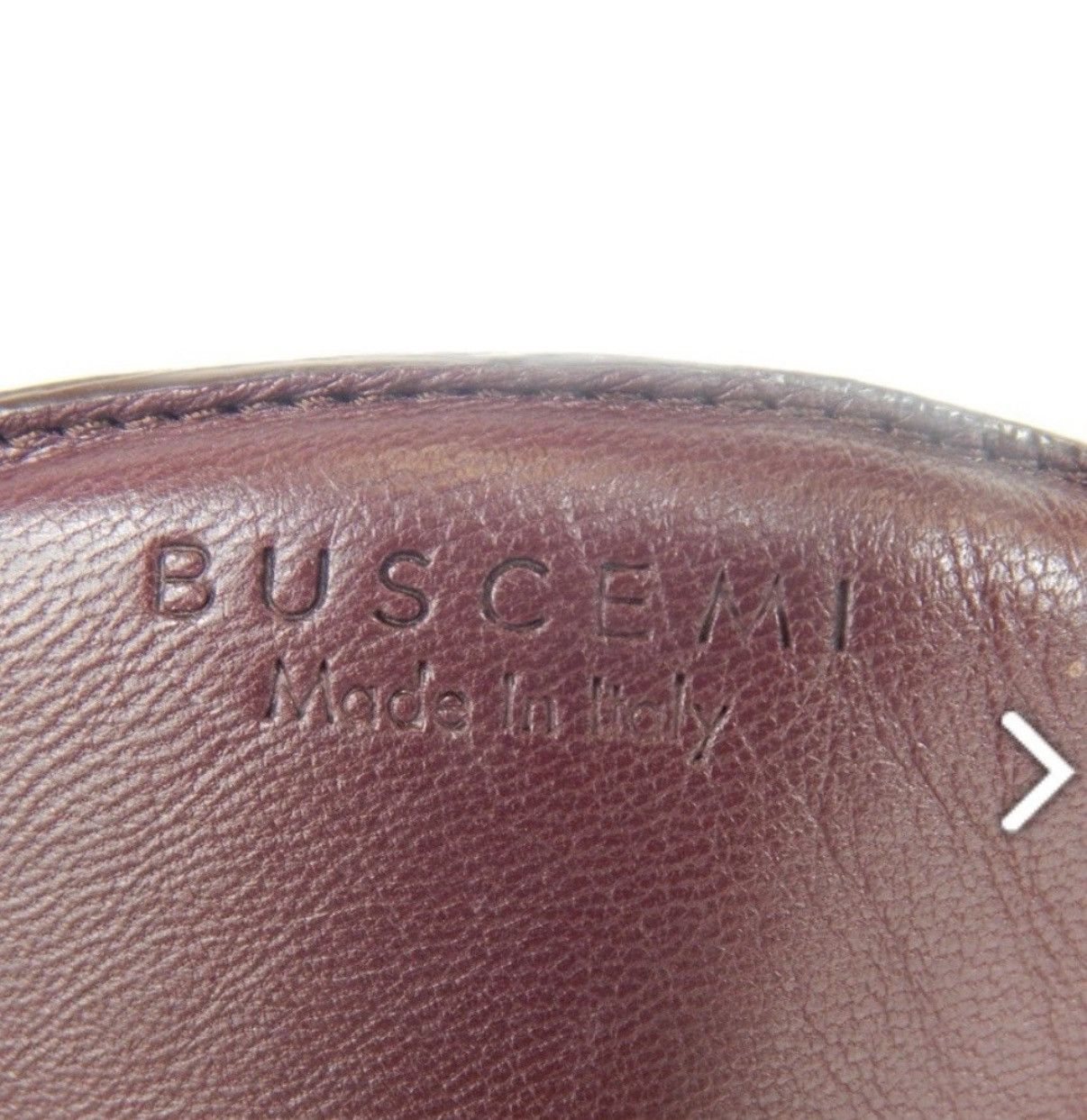 Buscemi Buscemi High-Top Maroon Leather w Feather Trim dz 38 Size US 8 / IT 38 - 8 Thumbnail