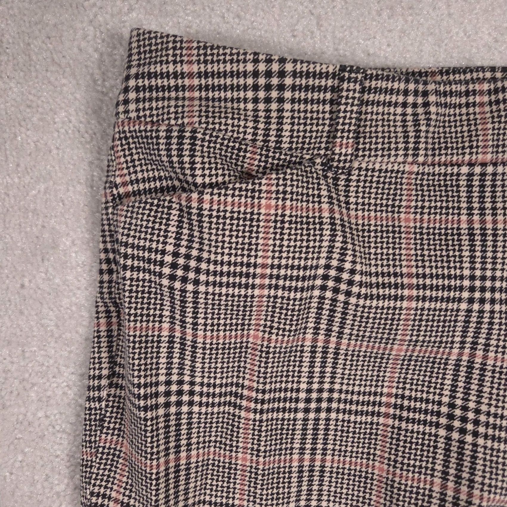 Old Navy Old Navy Pants Womens 16 Multicolor Plaid High Rise Pixie Ankle Slim Stretch Pants Size 38" / US 16 / IT 52 - 4 Thumbnail