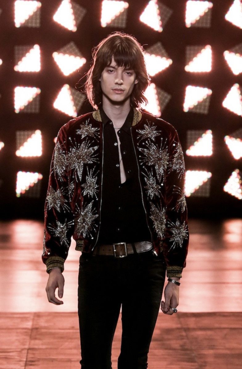 Saint Laurent Paris SS15 Saint Laurent Hedi Slimane starburst silk tank shirt M Size US M / EU 48-50 / 2 - 6 Thumbnail