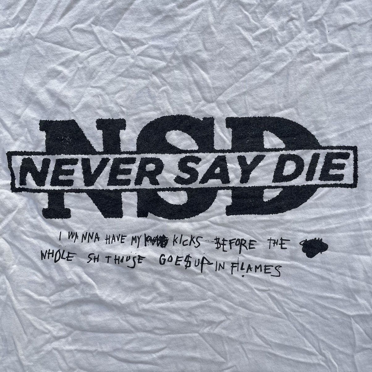 Designer × For Those Who Sin For Those Who Sin x Terry Urban Never Say Die Shirt Size L Size US L / EU 52-54 / 3 - 8 Thumbnail
