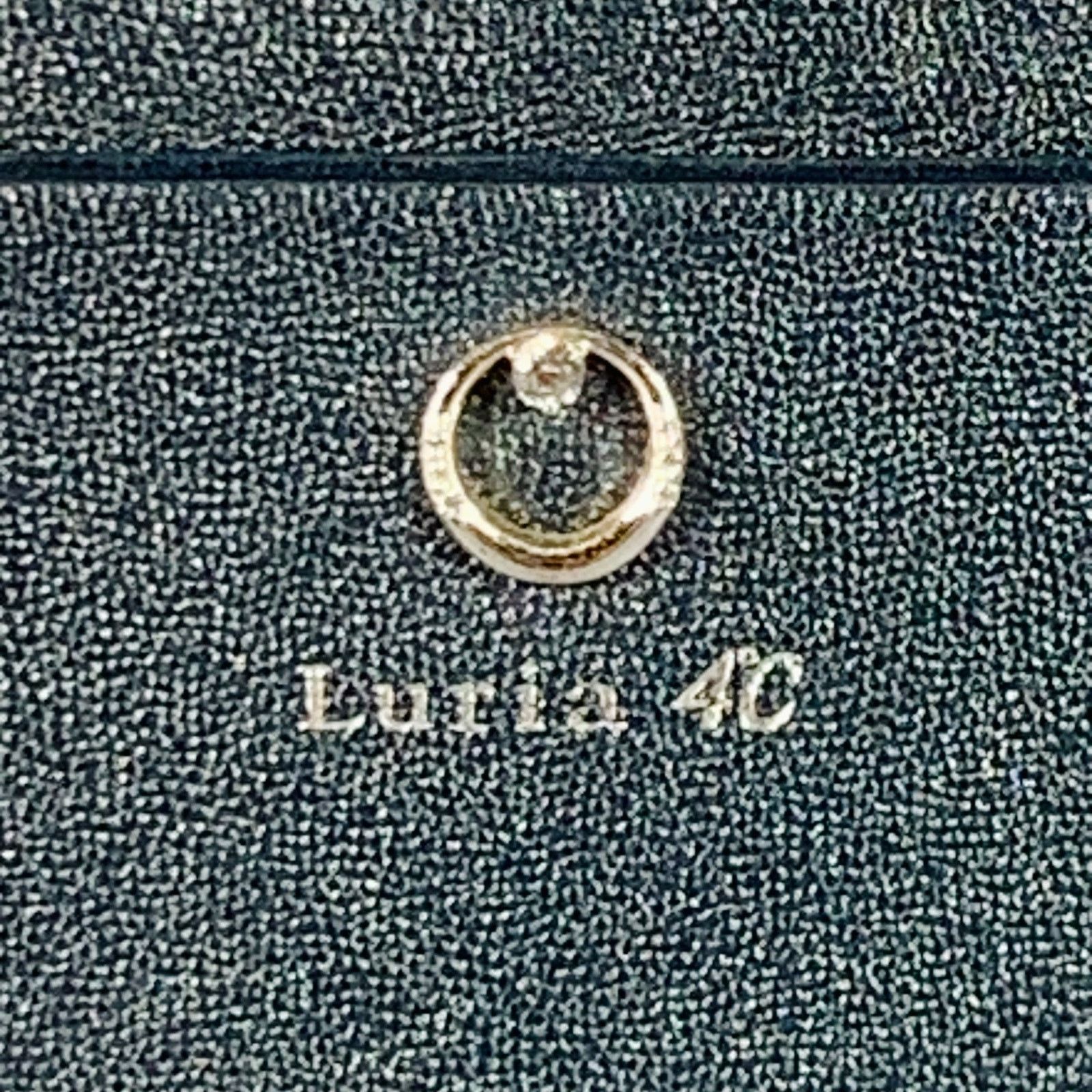 Other LURIA 4C Navy Textured Leather Zip Around Wallet Size ONE SIZE - 2 Thumbnail