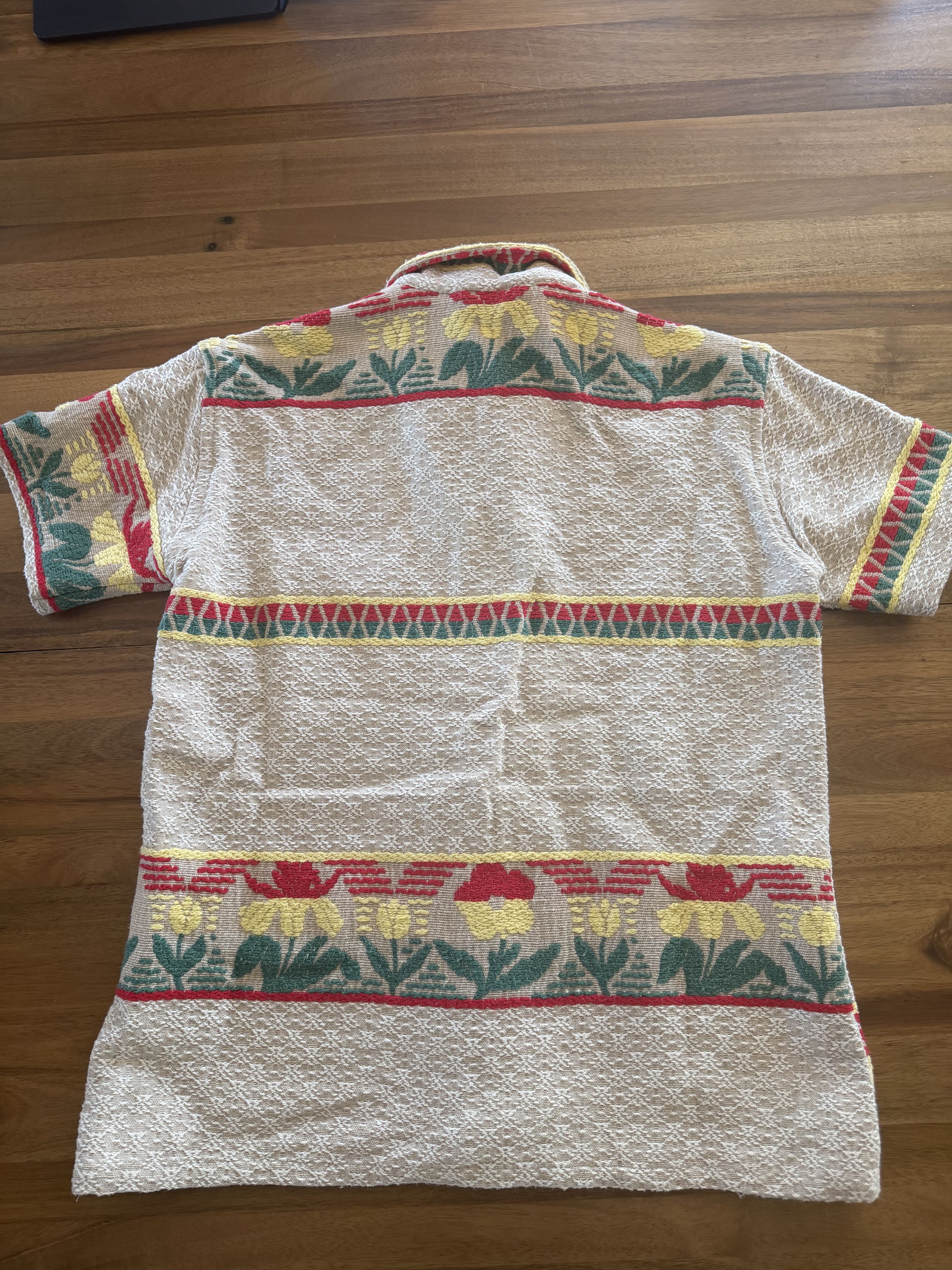 Bode Bode Floral Jacquard Short Sleeve Shirt Size US M / EU 48-50 / 2 - 5 Thumbnail