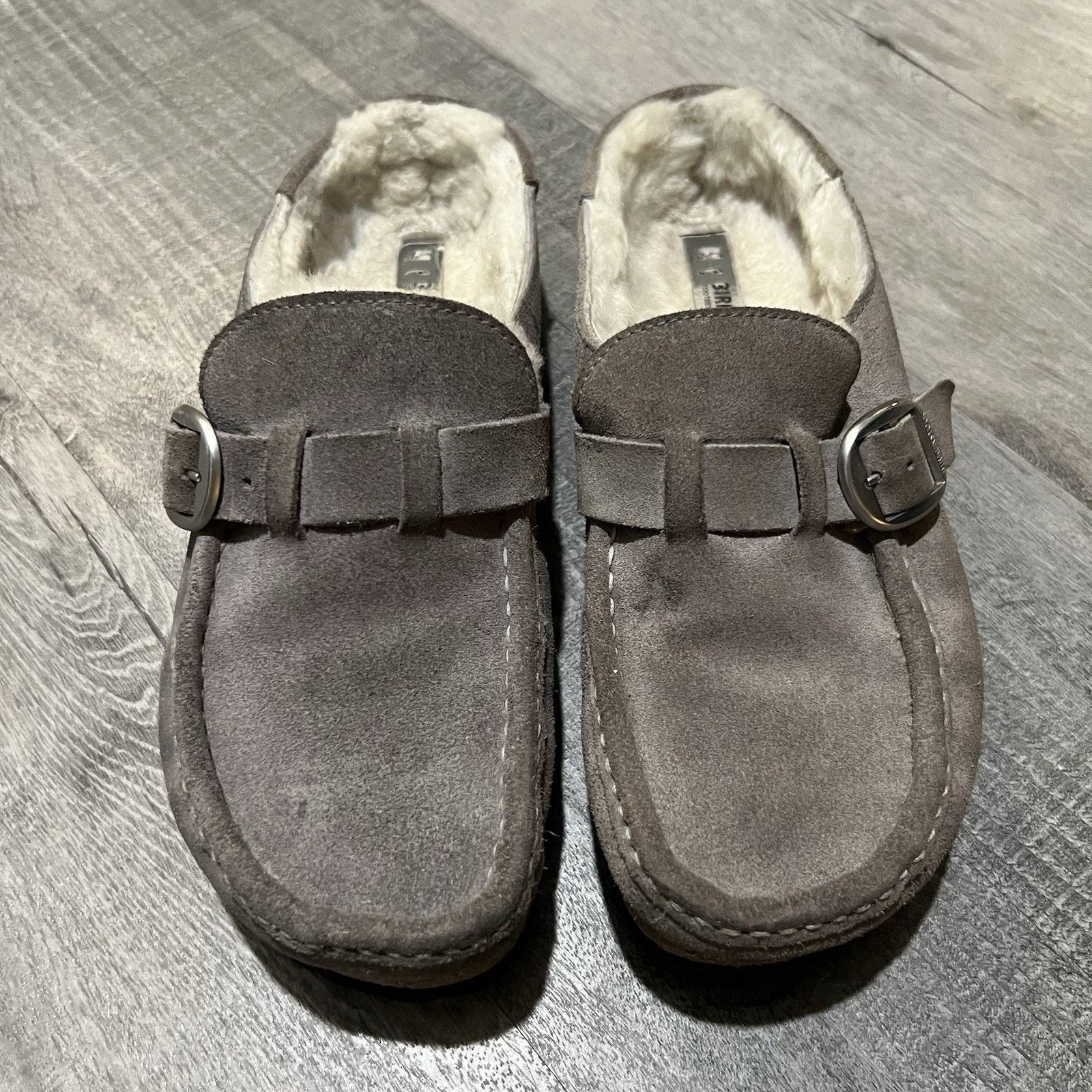 Birkenstock BIRKENSTOCK Buckley NARROW Shearling fur Mules Moccasin 38 Size US 7.5 / IT 37.5 - 1 Thumbnail