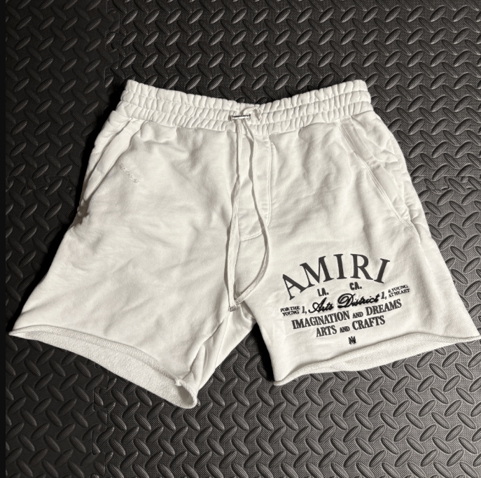 Amiri Amiri Arts District Sweat Shorts White Medium Size US 30 / EU 46 - 3 Thumbnail