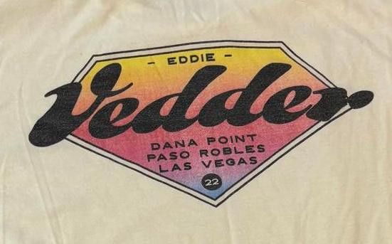 Other Eddie Vedder Tour Tee 2022 Vedder Surfboard Style T-shirt -S Size US S / EU 44-46 / 1 - 2 Thumbnail
