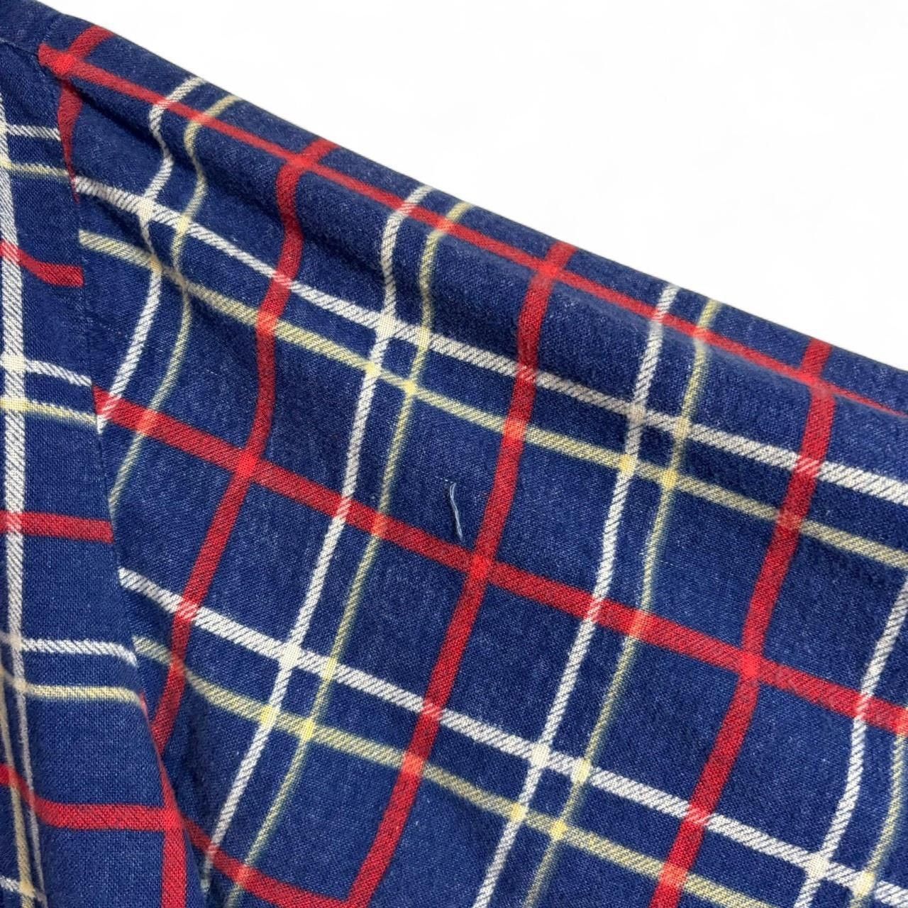 Flannel × Vintage Vintage 90s Plaid Blue Button-Up Boxy Flannel Shirt Size US XL / EU 56 / 4 - 8 Thumbnail