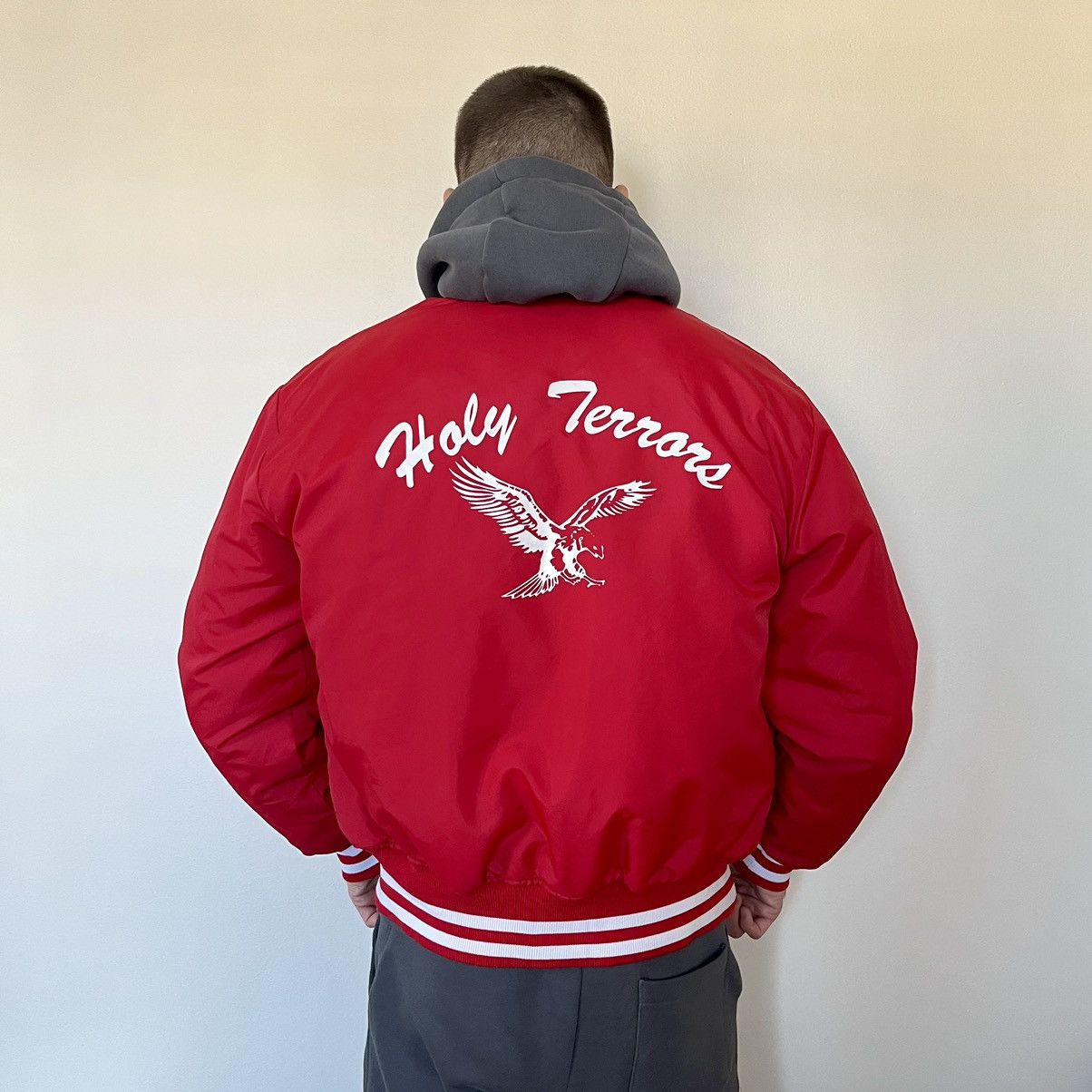 MLB Vintage 90’s Maple “Holy Terrors” Varsity Jacket Size US M / EU 48-50 / 2 - 3 Thumbnail